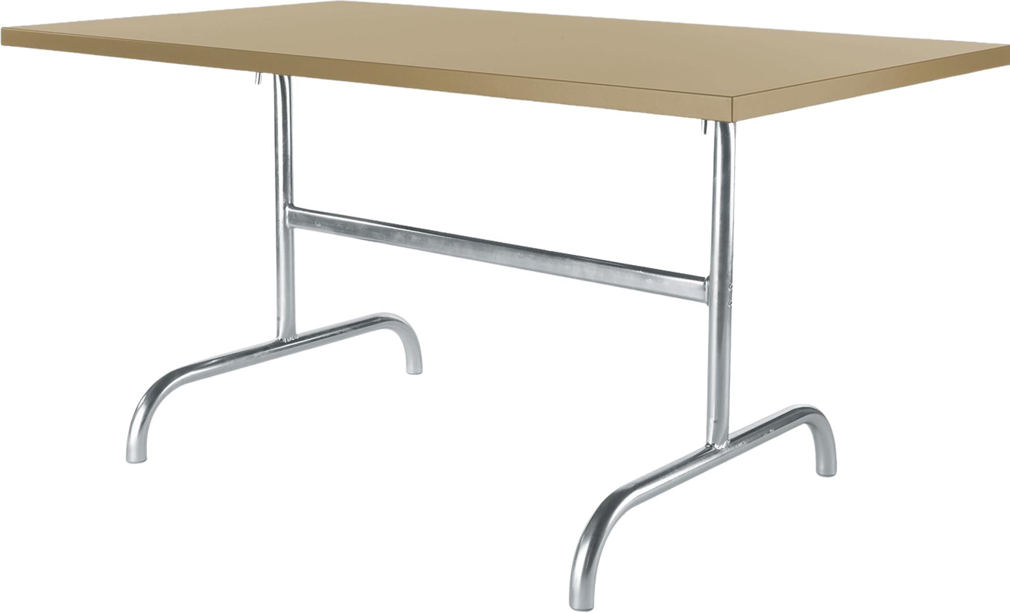 Säntis Metall-Gartentisch 165x90 klappbar in Pastellbraun präsentiert im Onlineshop von KAQTU Design AG. Gartentisch ist von Schaffner
