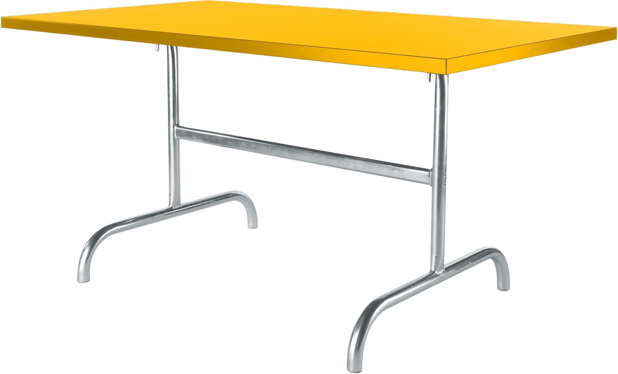 Säntis Metall-Gartentisch 140x80 klappbar in Gelb präsentiert im Onlineshop von KAQTU Design AG. Gartentisch ist von Schaffner