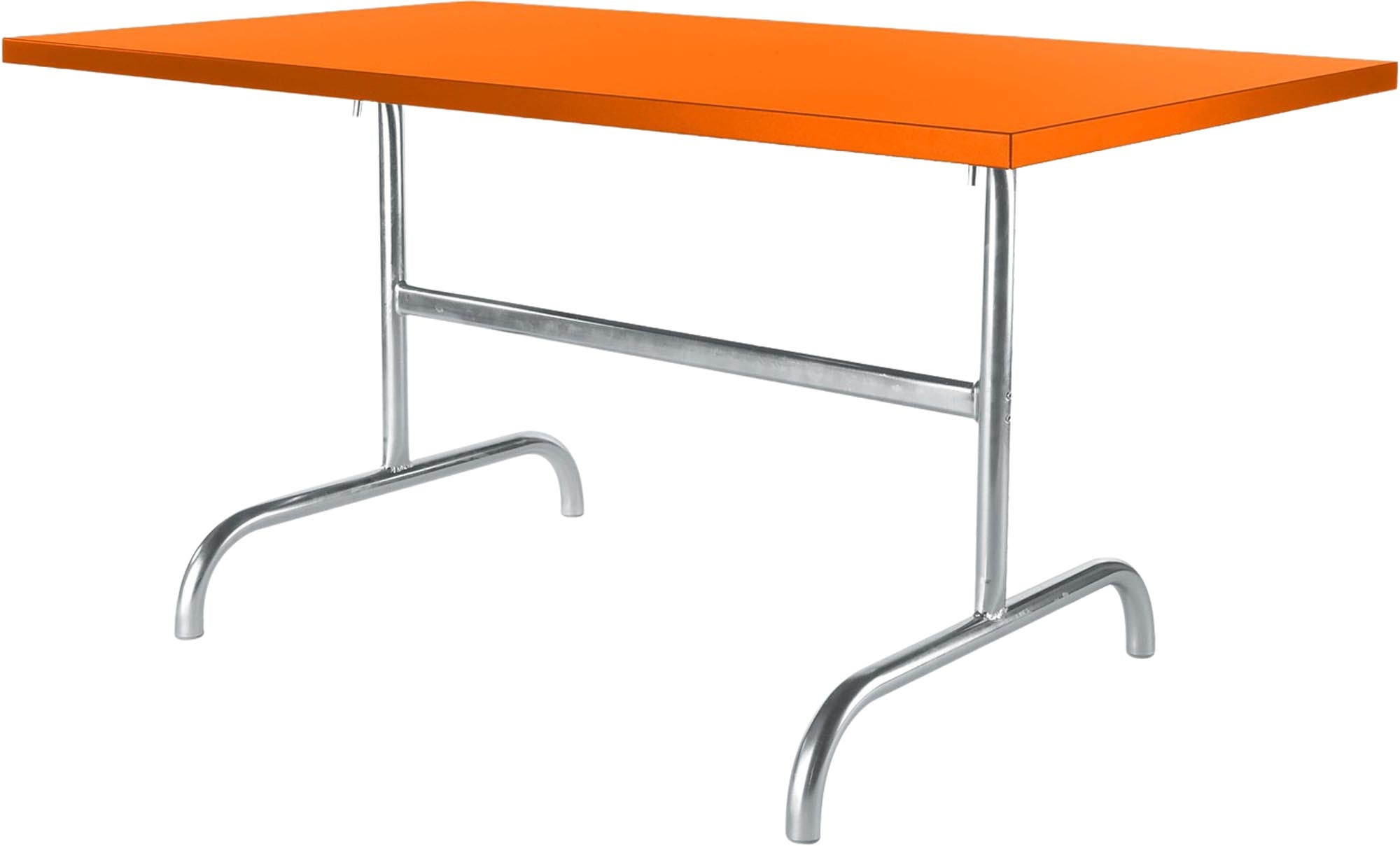 Säntis Metall-Gartentisch 140x80 klappbar in Orange präsentiert im Onlineshop von KAQTU Design AG. Gartentisch ist von Schaffner