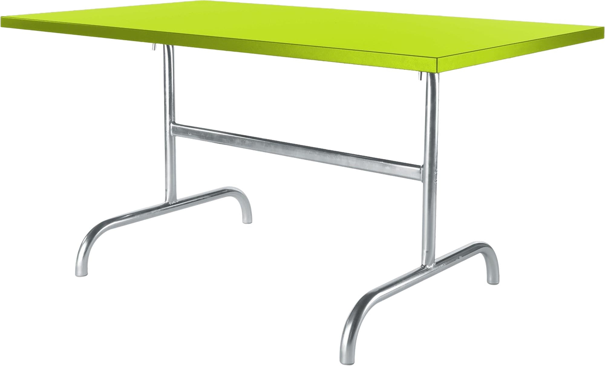 Säntis Metall-Gartentisch 140x80 klappbar in Hellgrün präsentiert im Onlineshop von KAQTU Design AG. Gartentisch ist von Schaffner