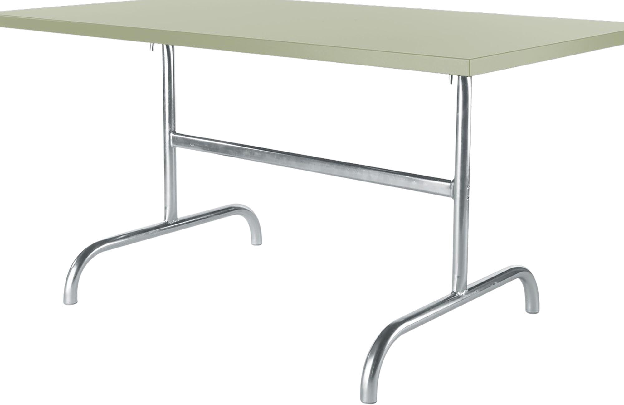 Säntis Metall-Gartentisch 140x80 klappbar in Pastellgrün präsentiert im Onlineshop von KAQTU Design AG. Gartentisch ist von Schaffner