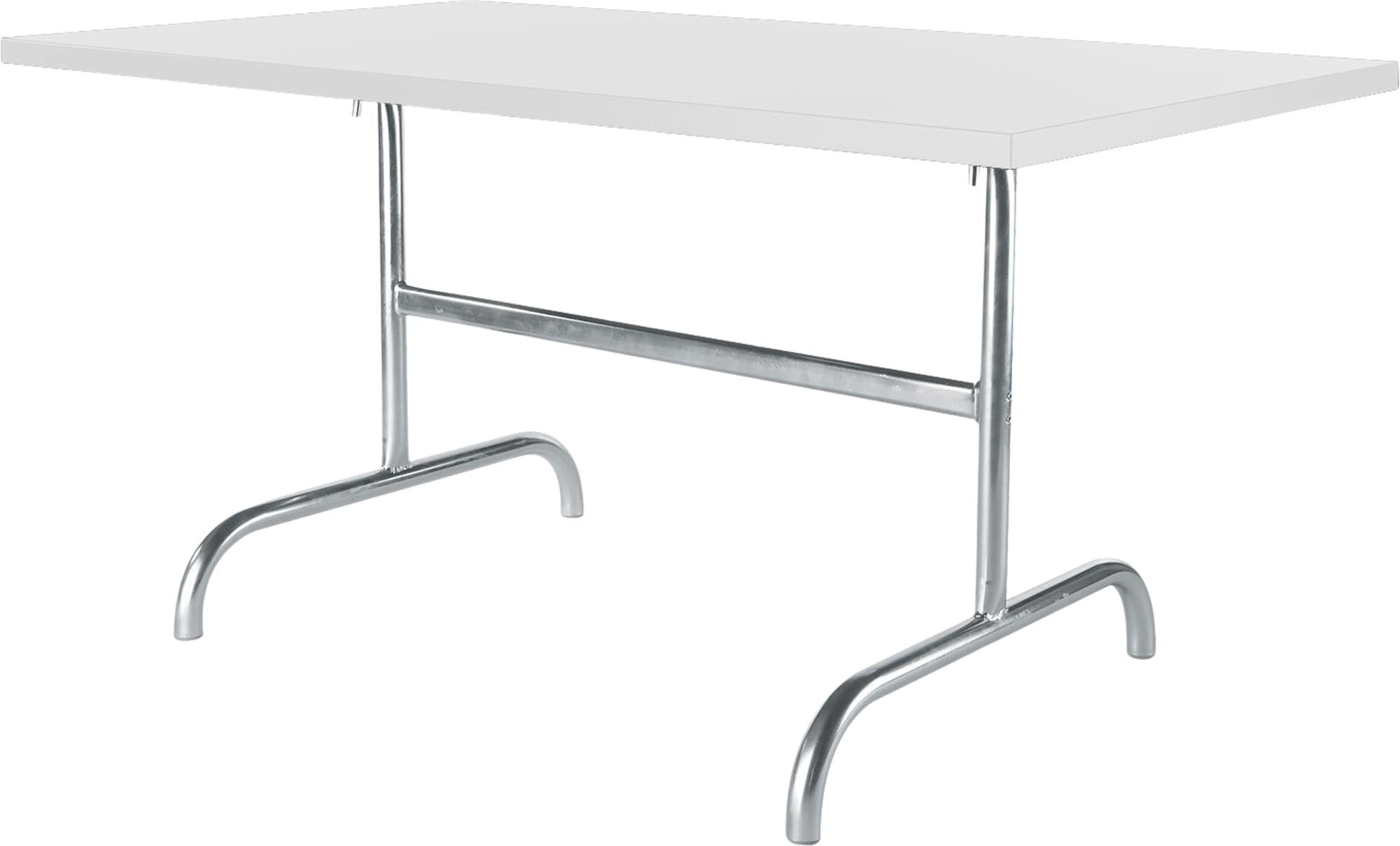 Säntis Metall-Gartentisch 140x80 klappbar in Weiss präsentiert im Onlineshop von KAQTU Design AG. Gartentisch ist von Schaffner