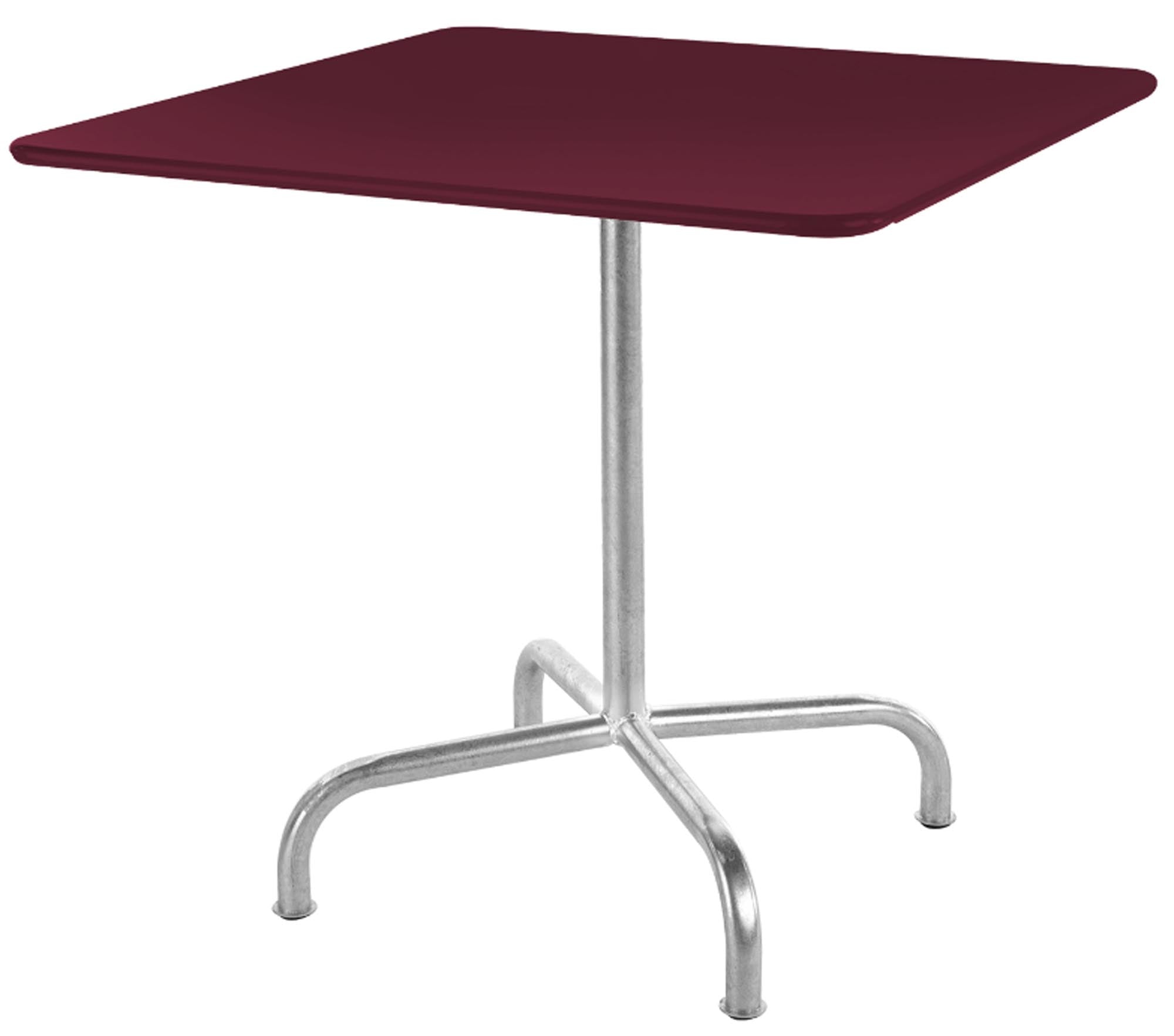 Rigi Metall-Gartentisch 80x80 klappbar in Bordeaux präsentiert im Onlineshop von KAQTU Design AG. Gartentisch ist von Schaffner