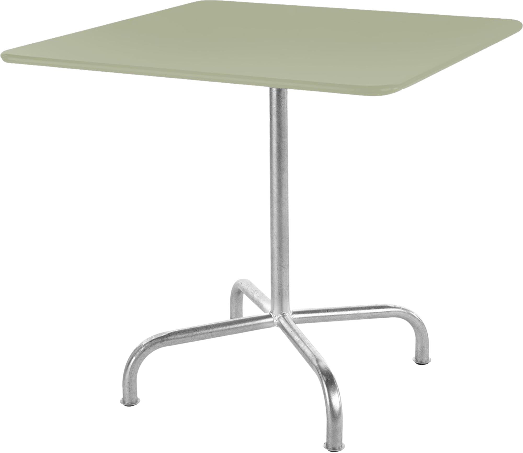 Rigi Metall-Gartentisch 80x80 klappbar in Pastellgrün präsentiert im Onlineshop von KAQTU Design AG. Gartentisch ist von Schaffner