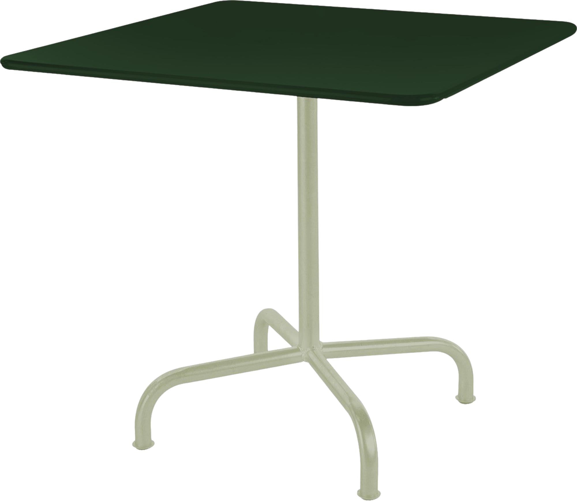 Rigi Metall-Gartentisch 80x80 klappbar in Tannengrün präsentiert im Onlineshop von KAQTU Design AG. Gartentisch ist von Schaffner