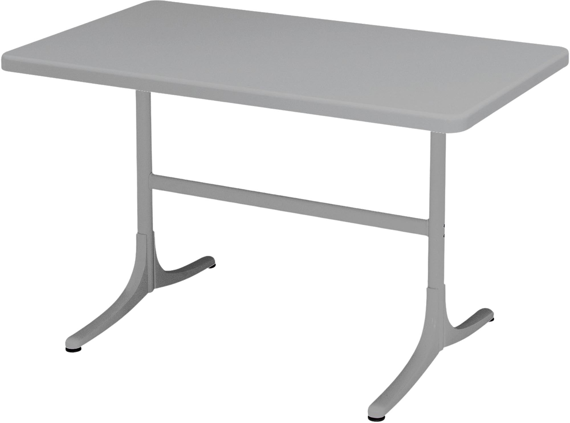 Schaffhausen Glasfaser-Gartentisch 120x70 klappbar in Alusilber präsentiert im Onlineshop von KAQTU Design AG. Gartentisch ist von Schaffner