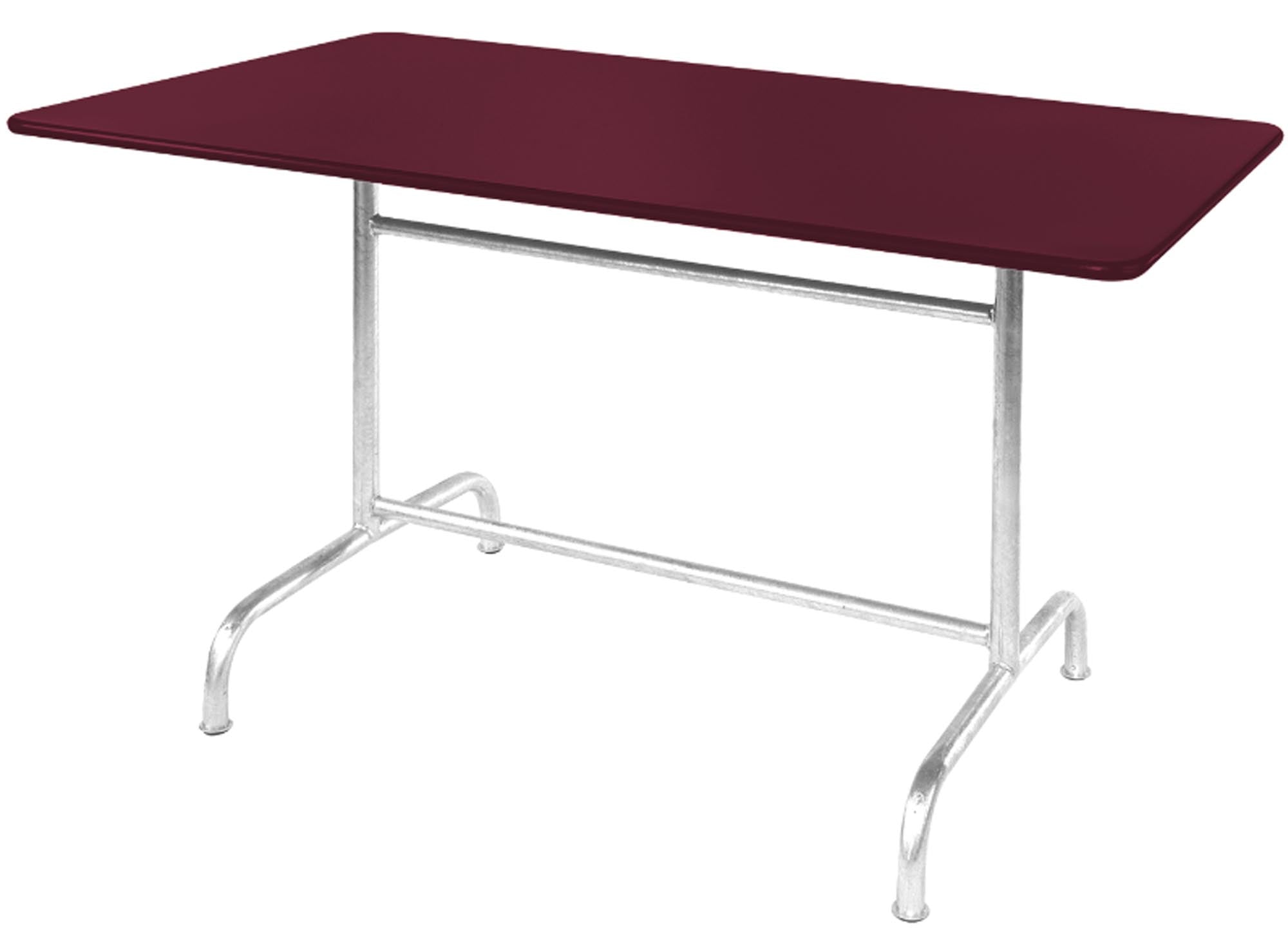 Rigi Metall-Gartentisch 140x80 klappbar in Bordeaux präsentiert im Onlineshop von KAQTU Design AG. Gartentisch ist von Schaffner