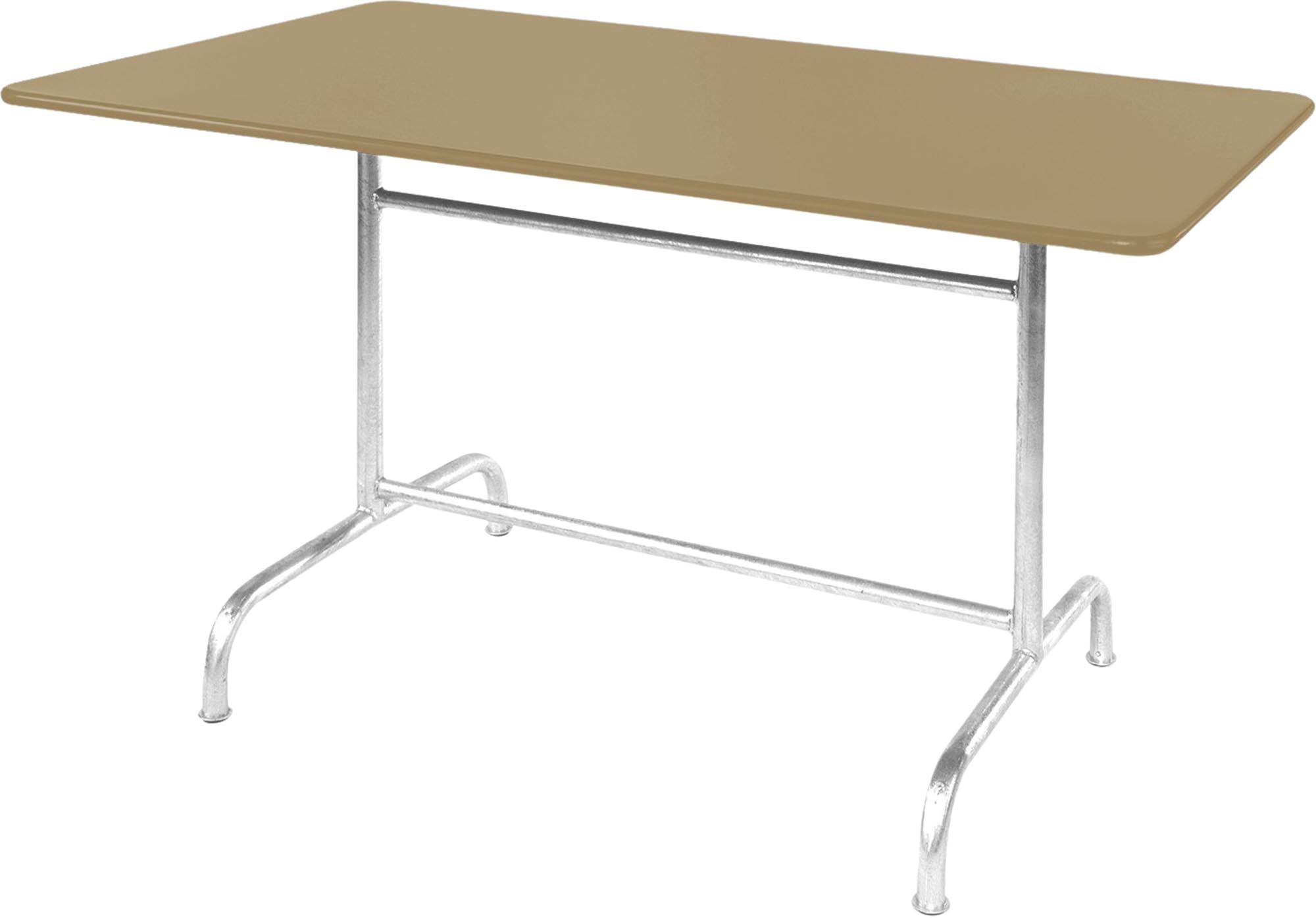 Rigi Metall-Gartentisch 240x80 klappbar in Pastellbraun präsentiert im Onlineshop von KAQTU Design AG. Gartentisch ist von Schaffner