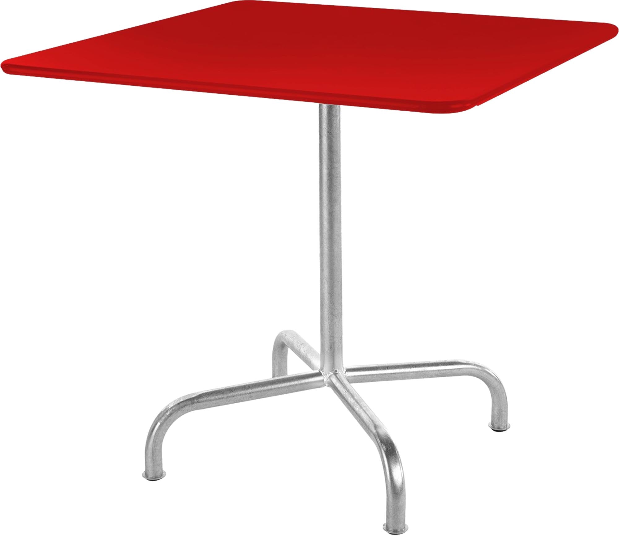 Rigi Metall-Gartentisch 70x70 klappbar in Rot präsentiert im Onlineshop von KAQTU Design AG. Gartentisch ist von Schaffner