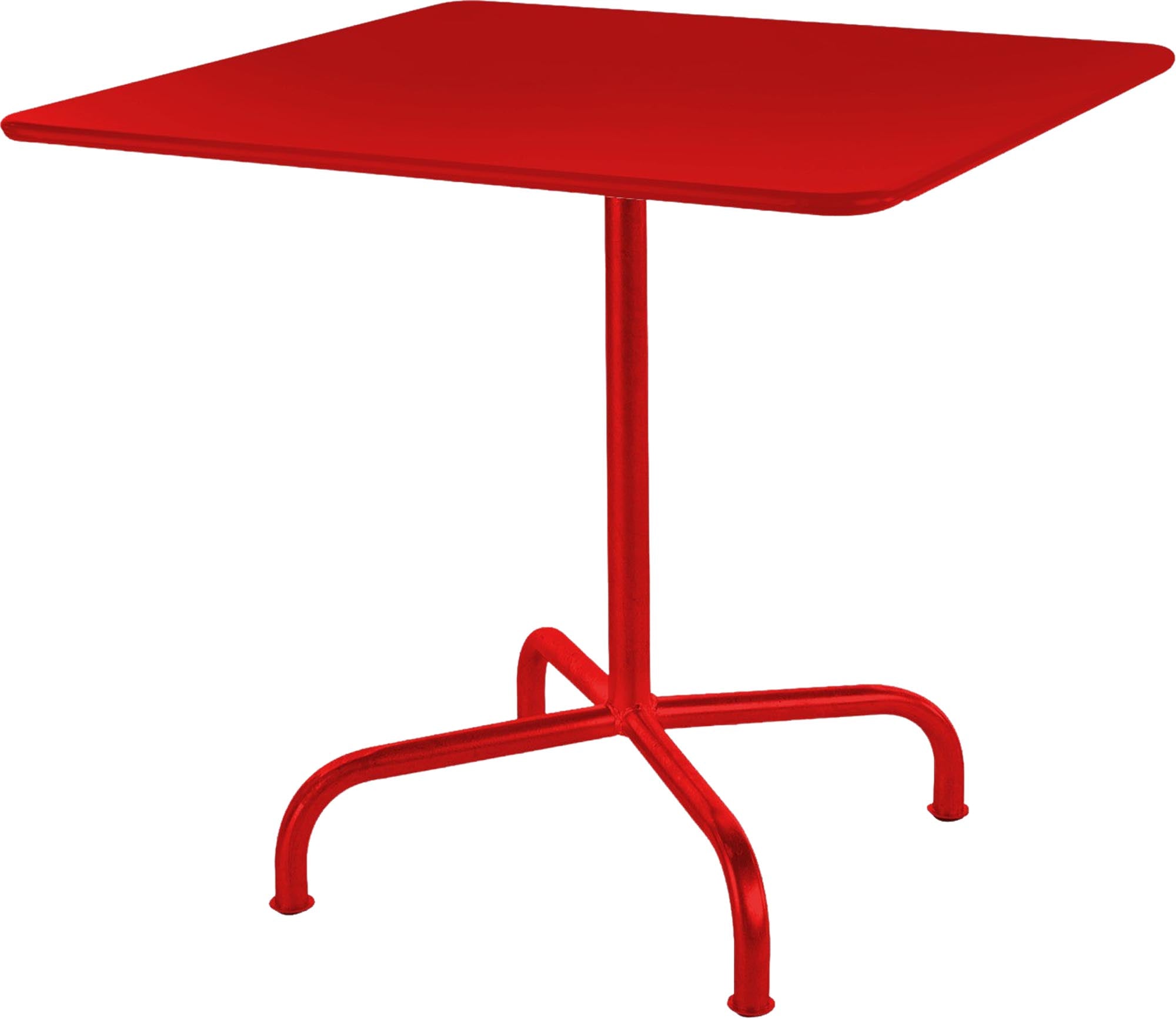 Rigi Metall-Gartentisch 70x70 klappbar in Rot präsentiert im Onlineshop von KAQTU Design AG. Gartentisch ist von Schaffner