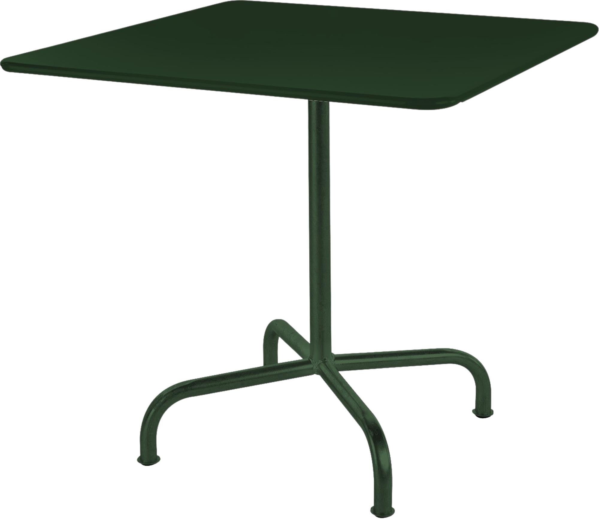 Rigi Metall-Gartentisch 70x70 klappbar in Tannengrün präsentiert im Onlineshop von KAQTU Design AG. Gartentisch ist von Schaffner