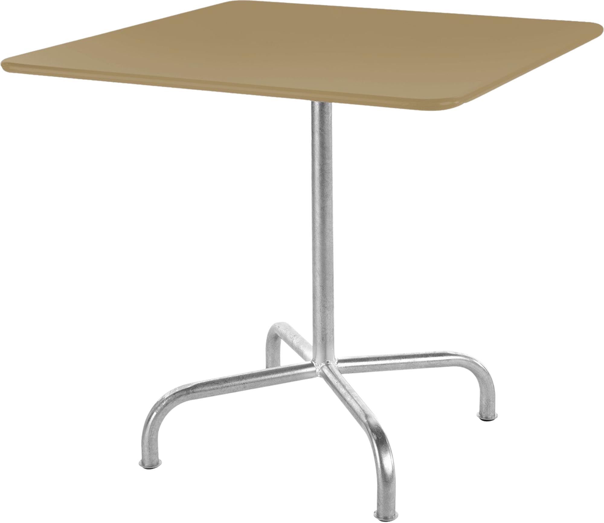 Rigi Metall-Gartentisch 70x70 klappbar in Pastellbraun präsentiert im Onlineshop von KAQTU Design AG. Gartentisch ist von Schaffner