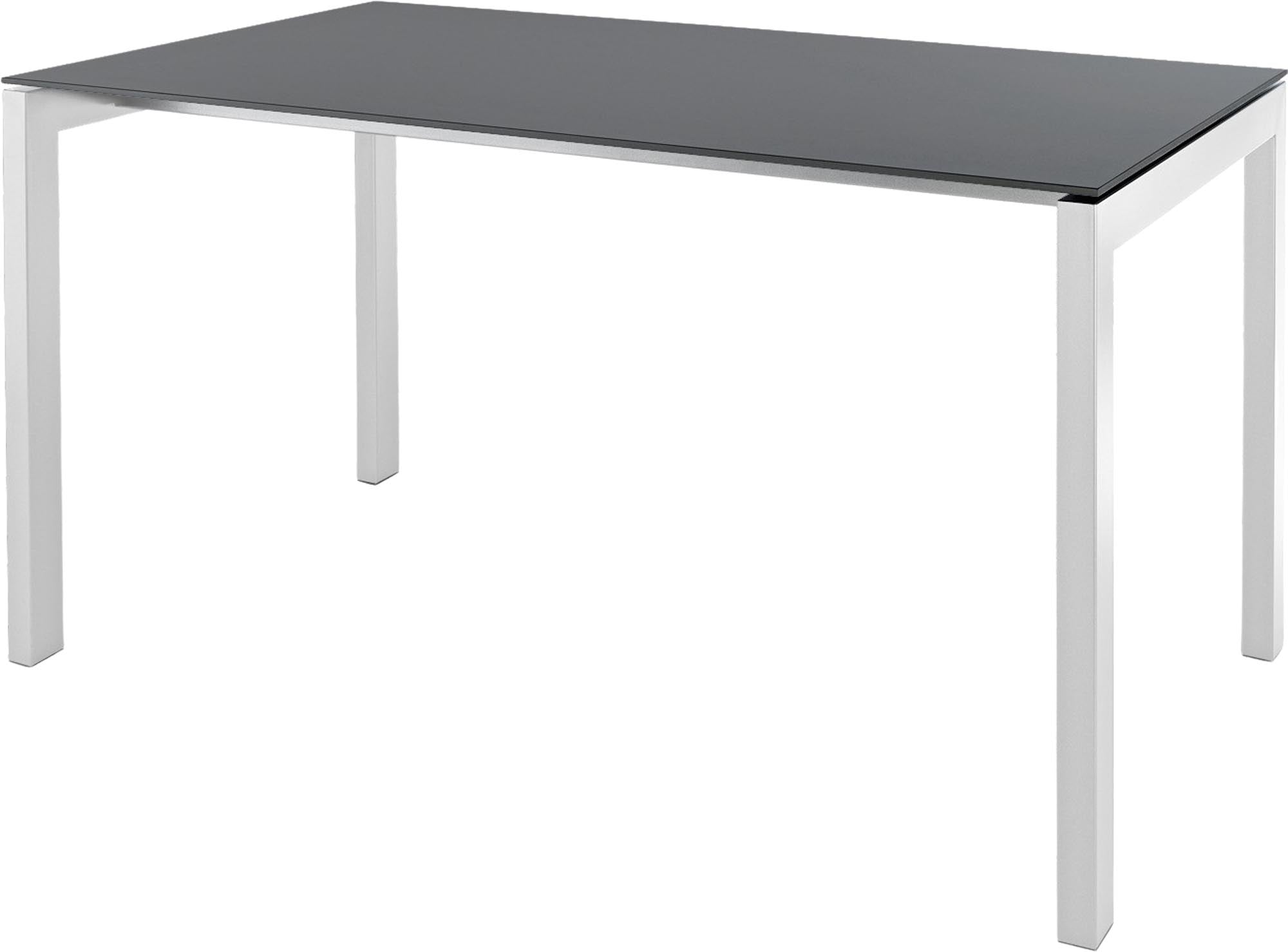 Luzern Glasfaser-Gartentisch 140x80 in Graphit präsentiert im Onlineshop von KAQTU Design AG. Gartentisch ist von Schaffner