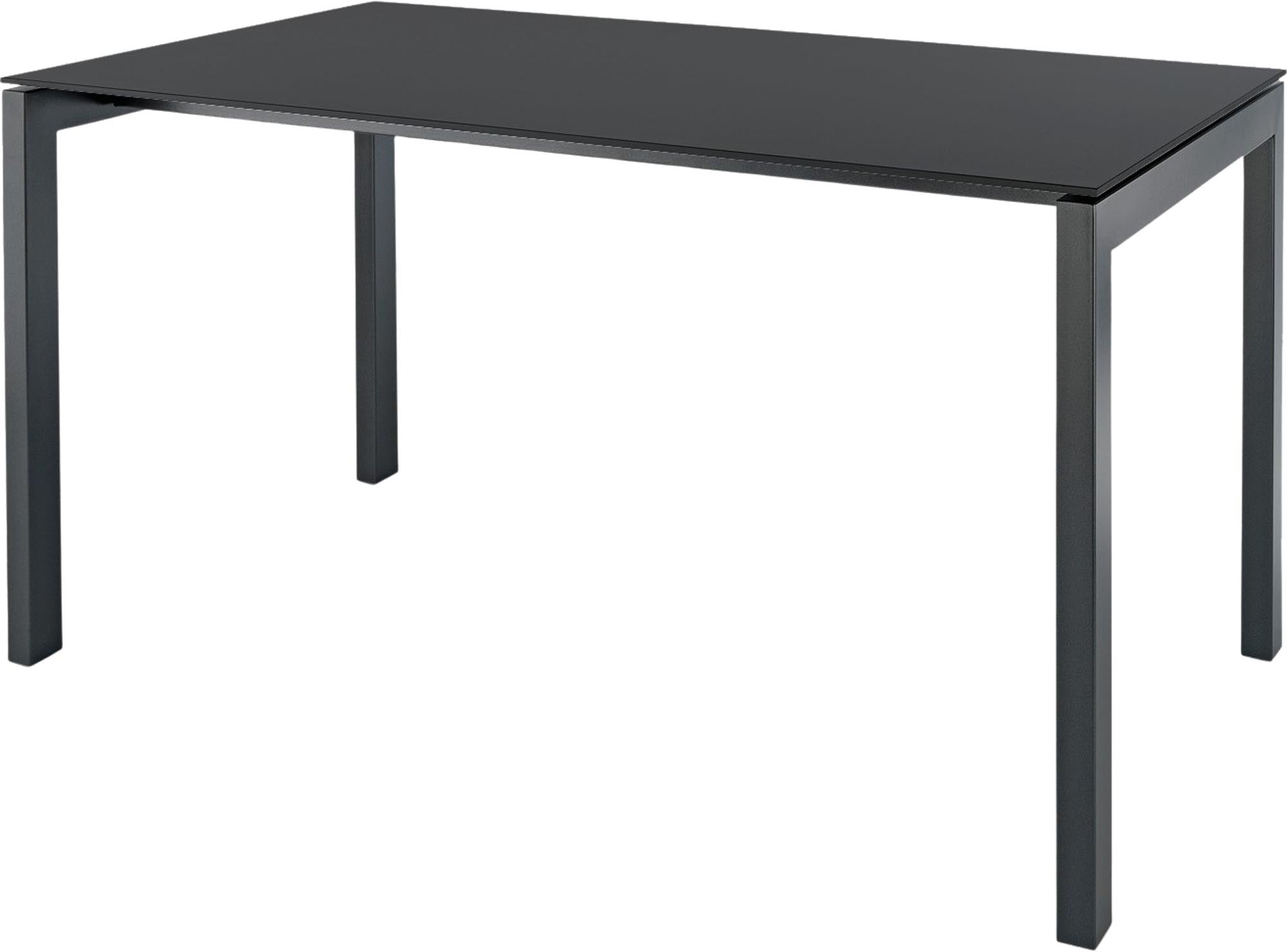 Luzern Glasfaser-Gartentisch 140x80 in Anthrazit präsentiert im Onlineshop von KAQTU Design AG. Gartentisch ist von Schaffner