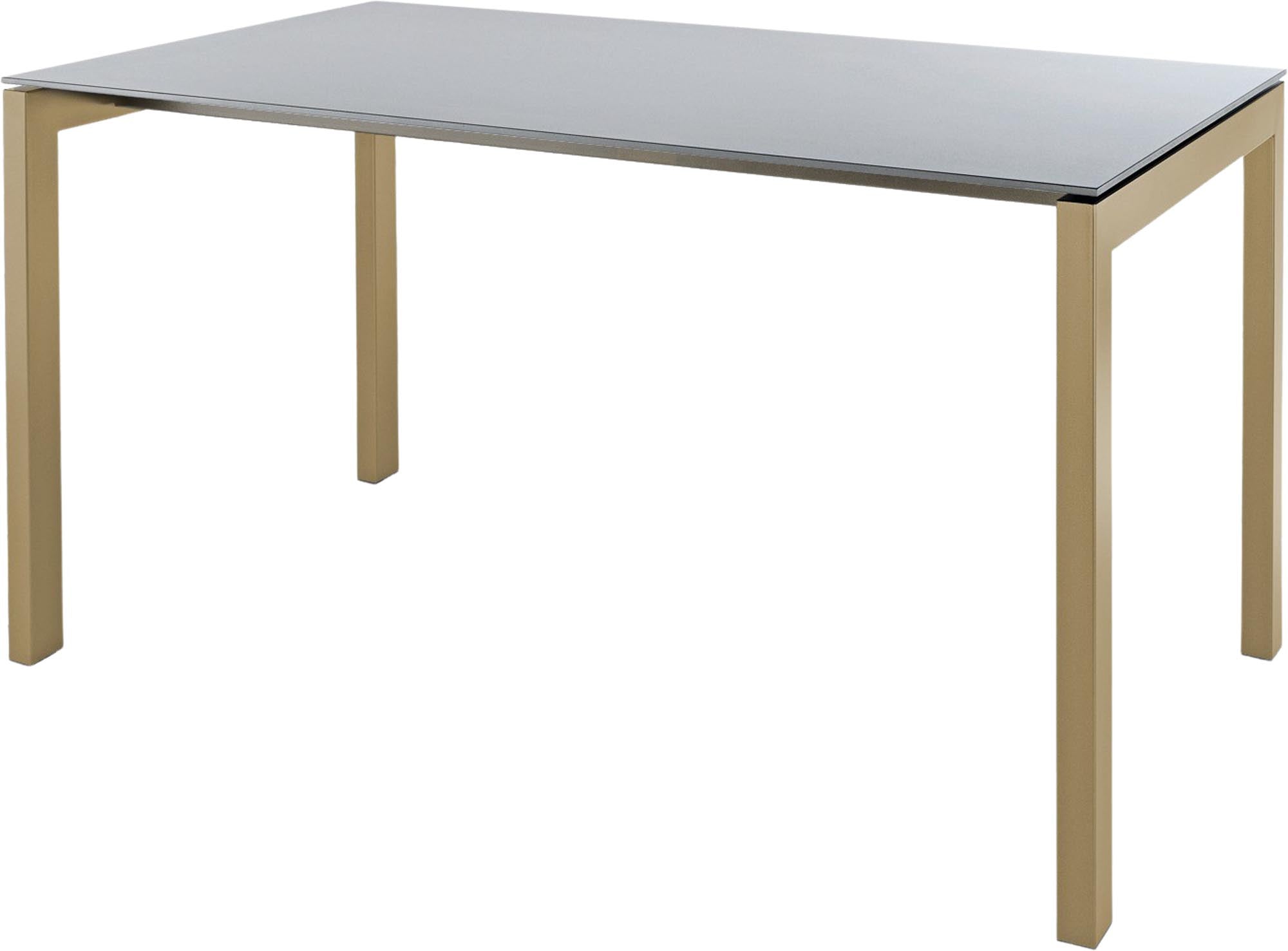 Luzern Glasfaser-Gartentisch 140x80 in Alusilber präsentiert im Onlineshop von KAQTU Design AG. Gartentisch ist von Schaffner