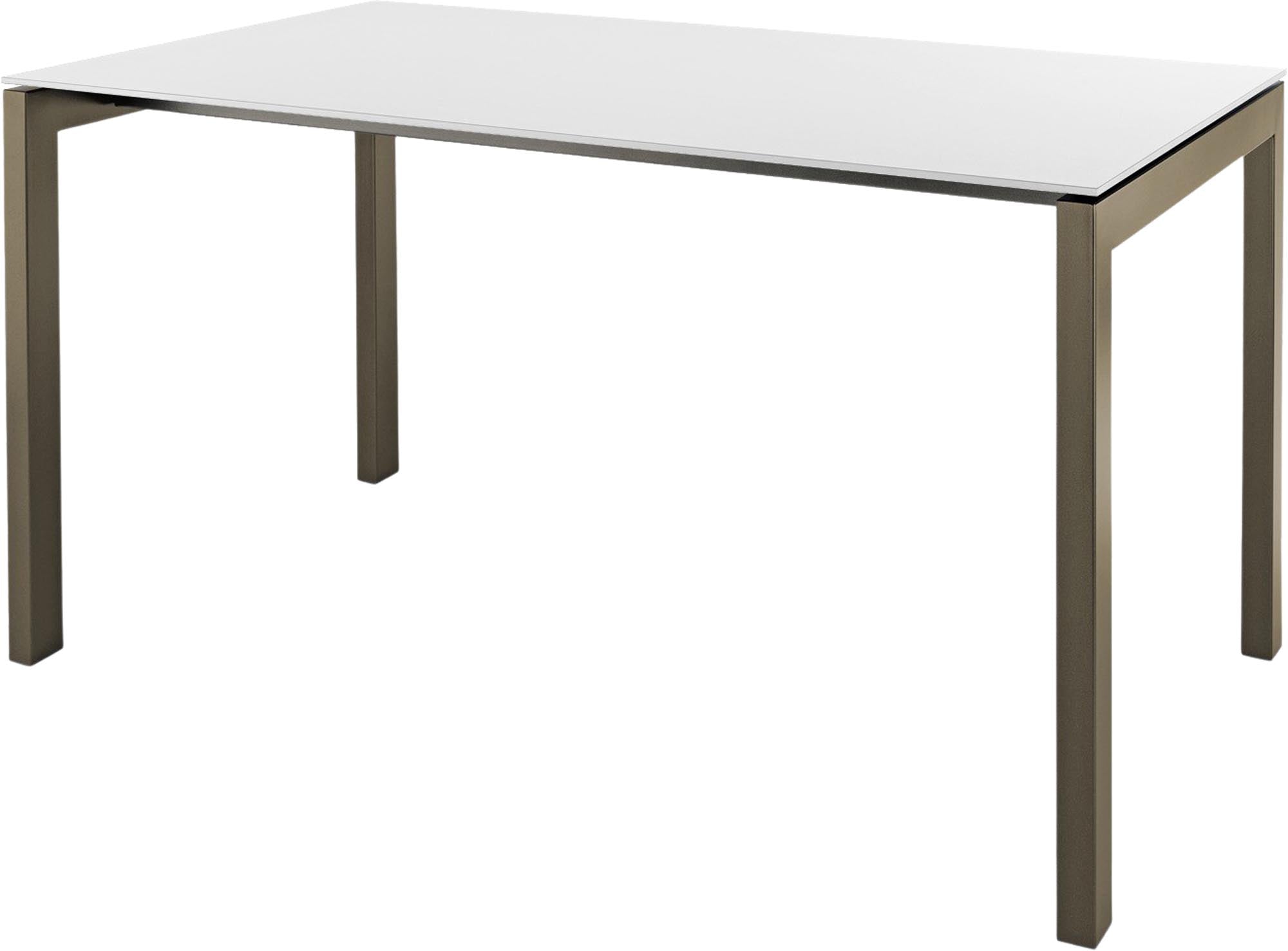 Luzern Glasfaser-Gartentisch 140x80 in Weiss präsentiert im Onlineshop von KAQTU Design AG. Gartentisch ist von Schaffner