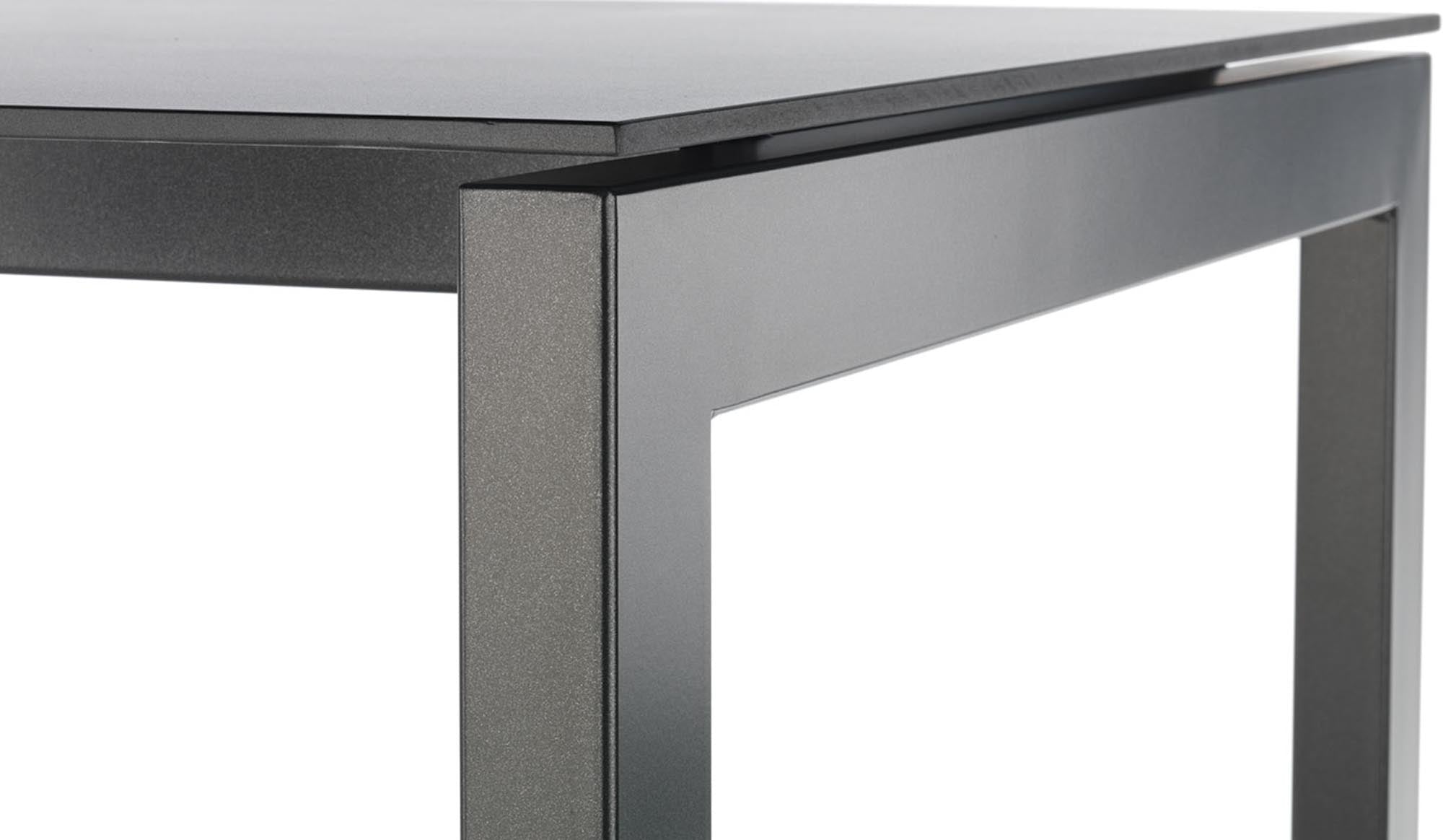 Luzern Glasfaser-Gartentisch 220x100 in Graphit präsentiert im Onlineshop von KAQTU Design AG. Gartentisch ist von Schaffner