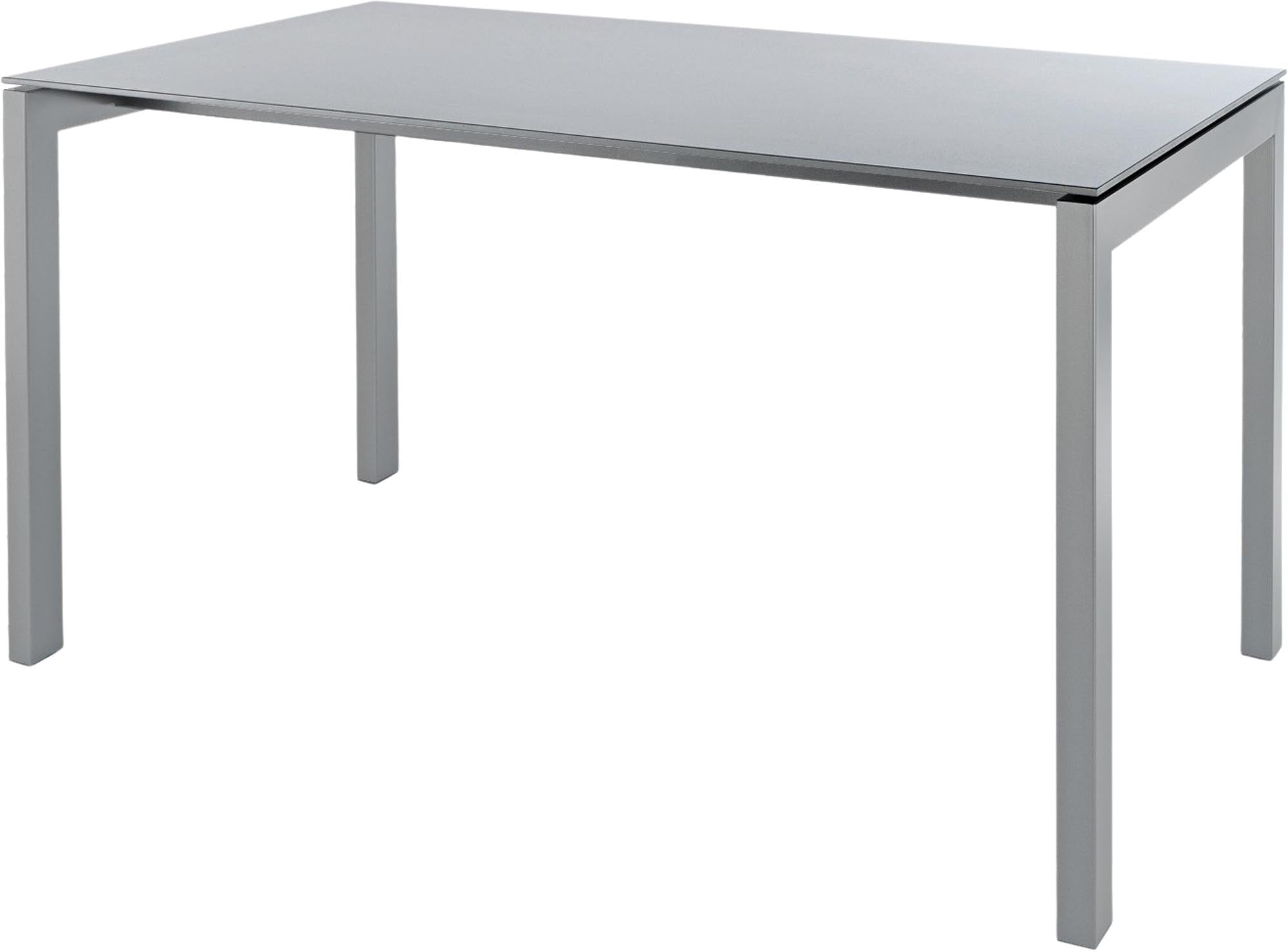 Luzern Glasfaser-Gartentisch 220x100 in Alusilber präsentiert im Onlineshop von KAQTU Design AG. Gartentisch ist von Schaffner