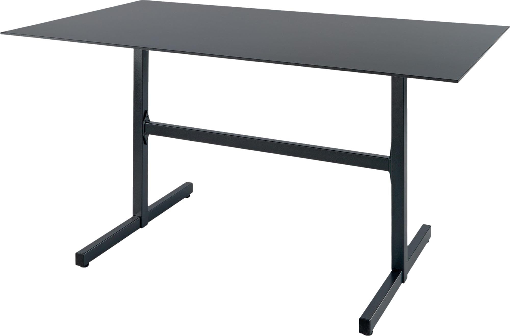 Eleganter, abklappbarer Fiberglastisch Basel 120x80 von Schaffner: wetterfest, stabil, ideal für Garten und Balkon.