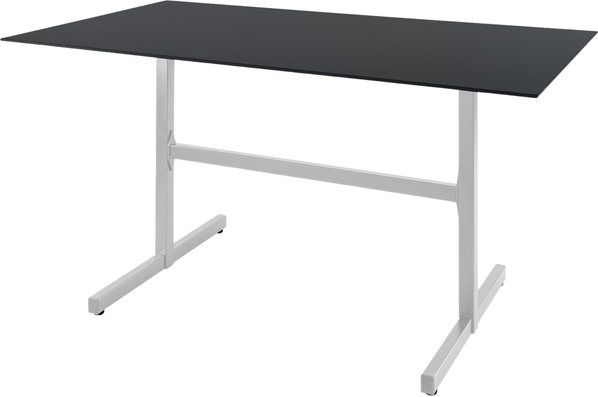 Luzern Glasfaser-Gartentisch Decor 120x80 klappbar in Anthrazit präsentiert im Onlineshop von KAQTU Design AG. Gartentisch ist von Schaffner
