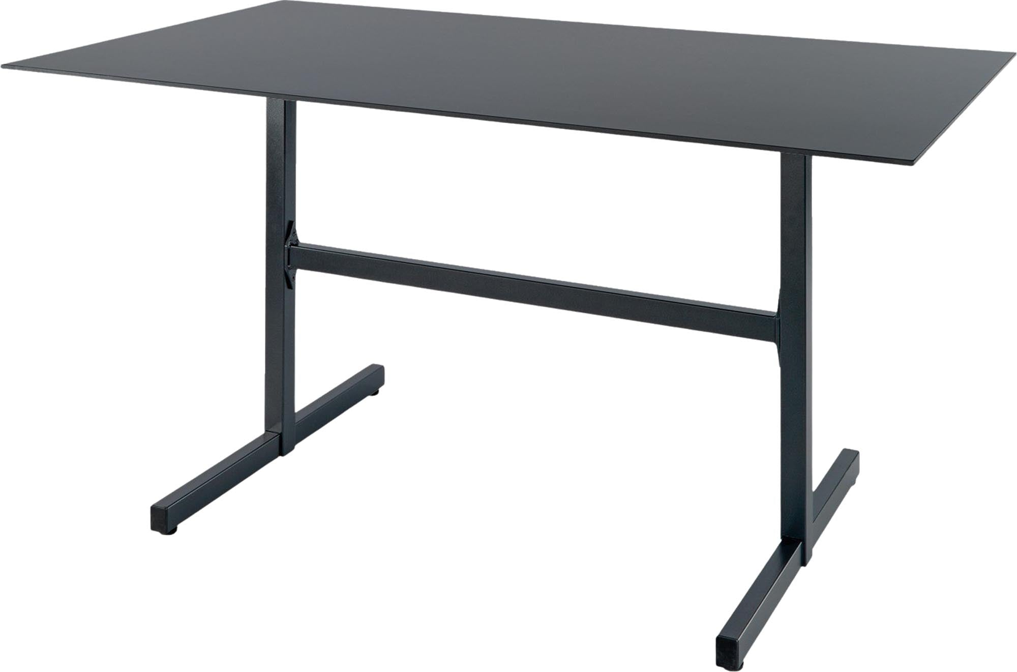 Luzern Glasfaser-Gartentisch Decor 140x80 klappbar in Graphit präsentiert im Onlineshop von KAQTU Design AG. Gartentisch ist von Schaffner