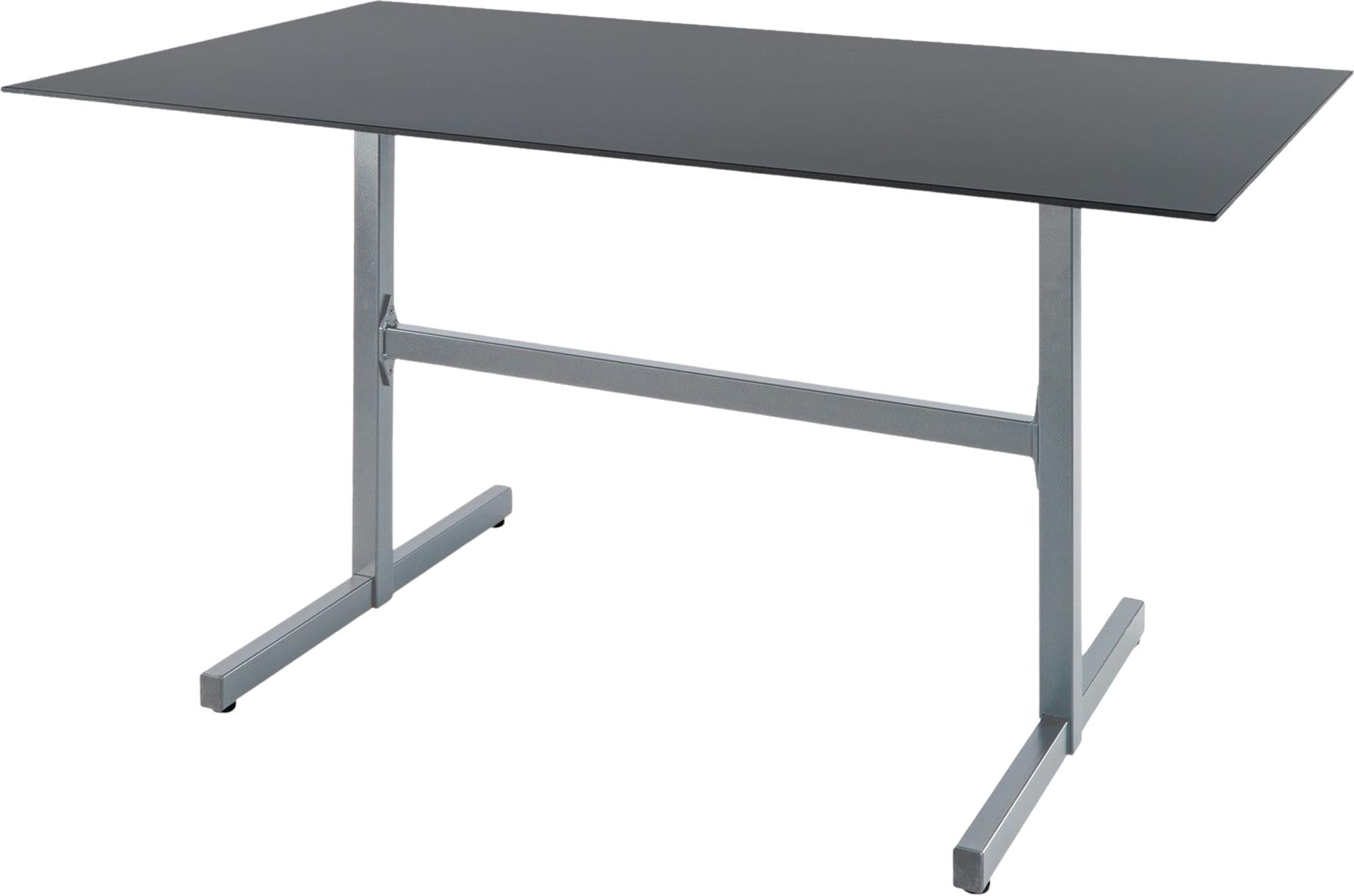 Luzern Glasfaser-Gartentisch Decor 140x80 klappbar in Graphit präsentiert im Onlineshop von KAQTU Design AG. Gartentisch ist von Schaffner