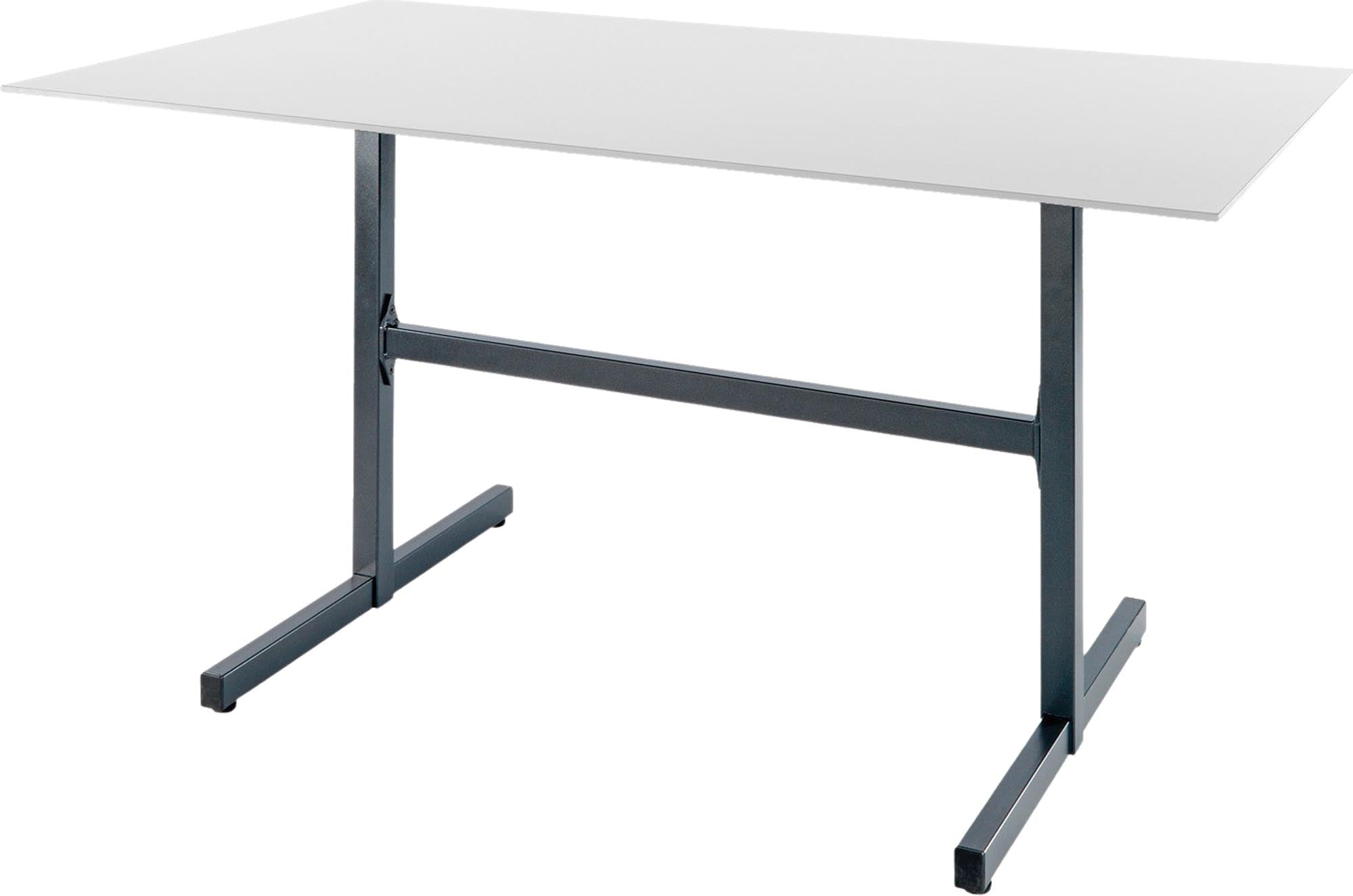 Luzern Glasfaser-Gartentisch Decor 140x80 klappbar in Weiss präsentiert im Onlineshop von KAQTU Design AG. Gartentisch ist von Schaffner