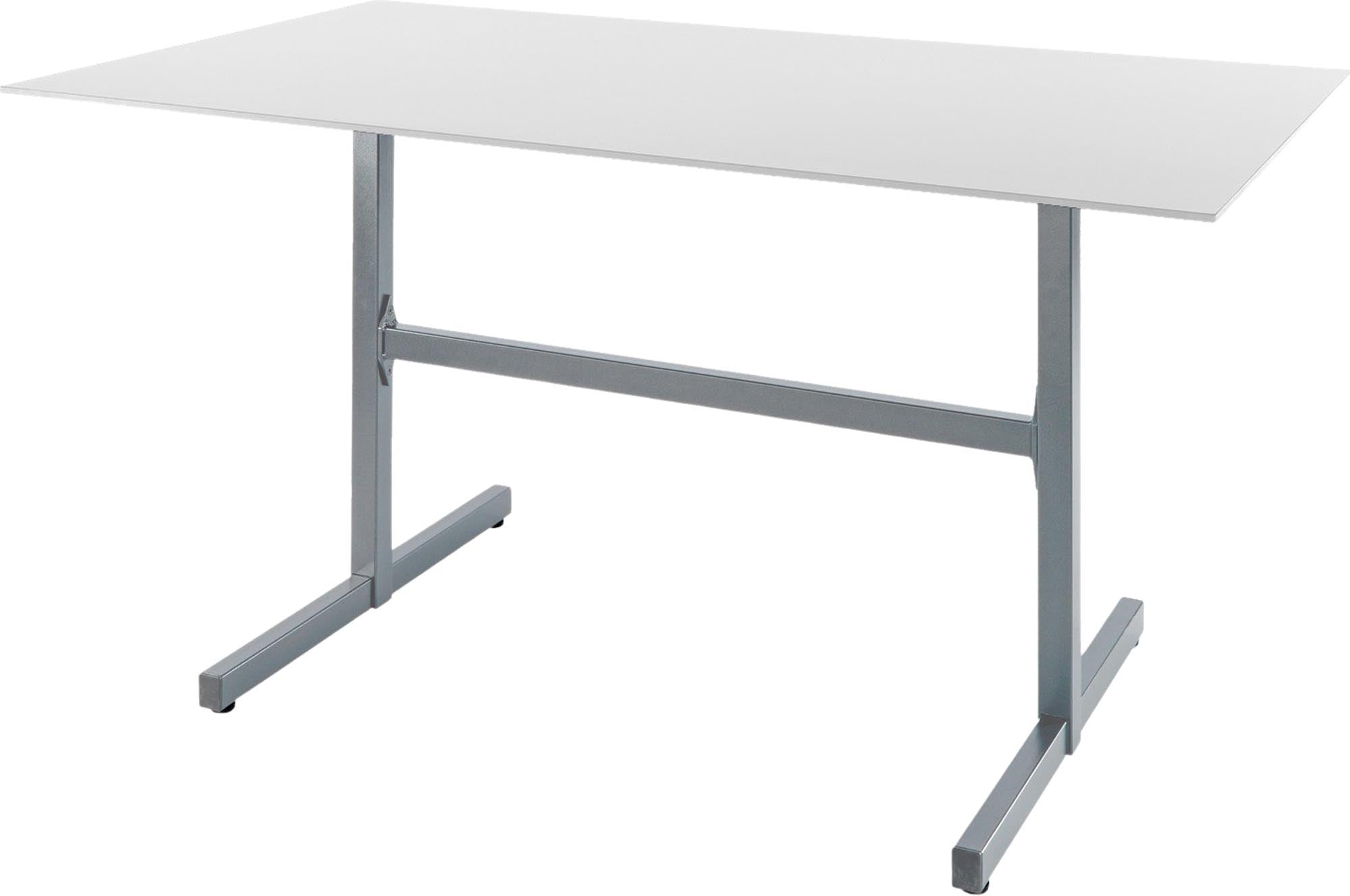 Luzern Glasfaser-Gartentisch Decor 140x80 klappbar in Weiss präsentiert im Onlineshop von KAQTU Design AG. Gartentisch ist von Schaffner