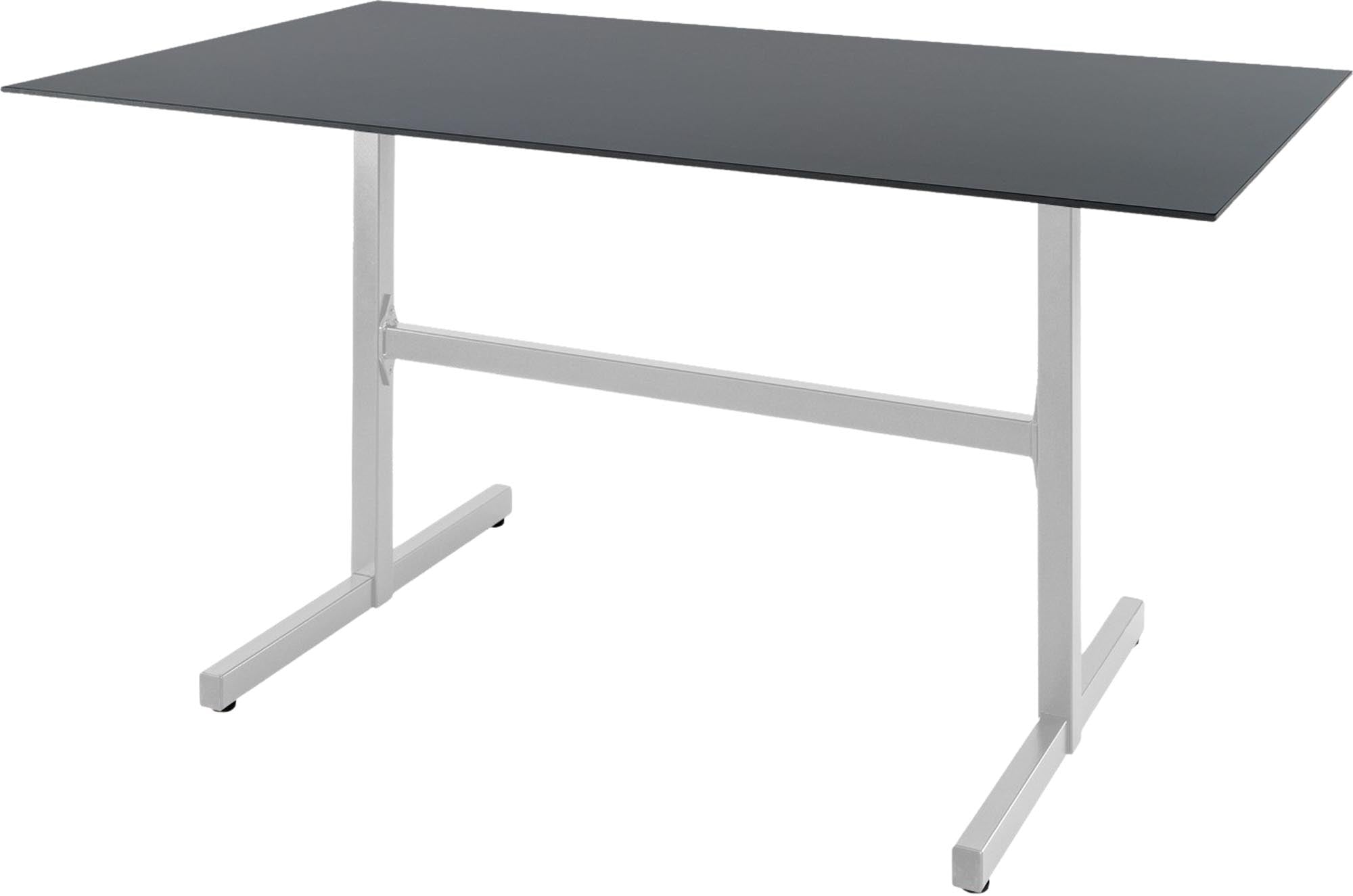 Luzern Glasfaser-Gartentisch Decor 160x90 klappbar in Graphit präsentiert im Onlineshop von KAQTU Design AG. Gartentisch ist von Schaffner