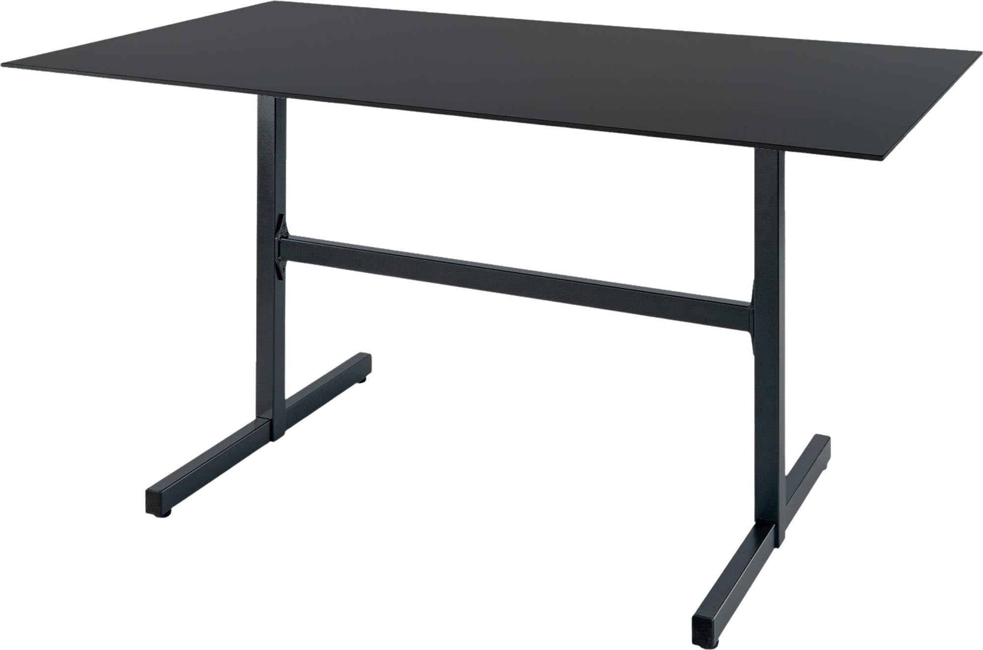 Luzern Glasfaser-Gartentisch Decor 160x90 klappbar in Anthrazit präsentiert im Onlineshop von KAQTU Design AG. Gartentisch ist von Schaffner