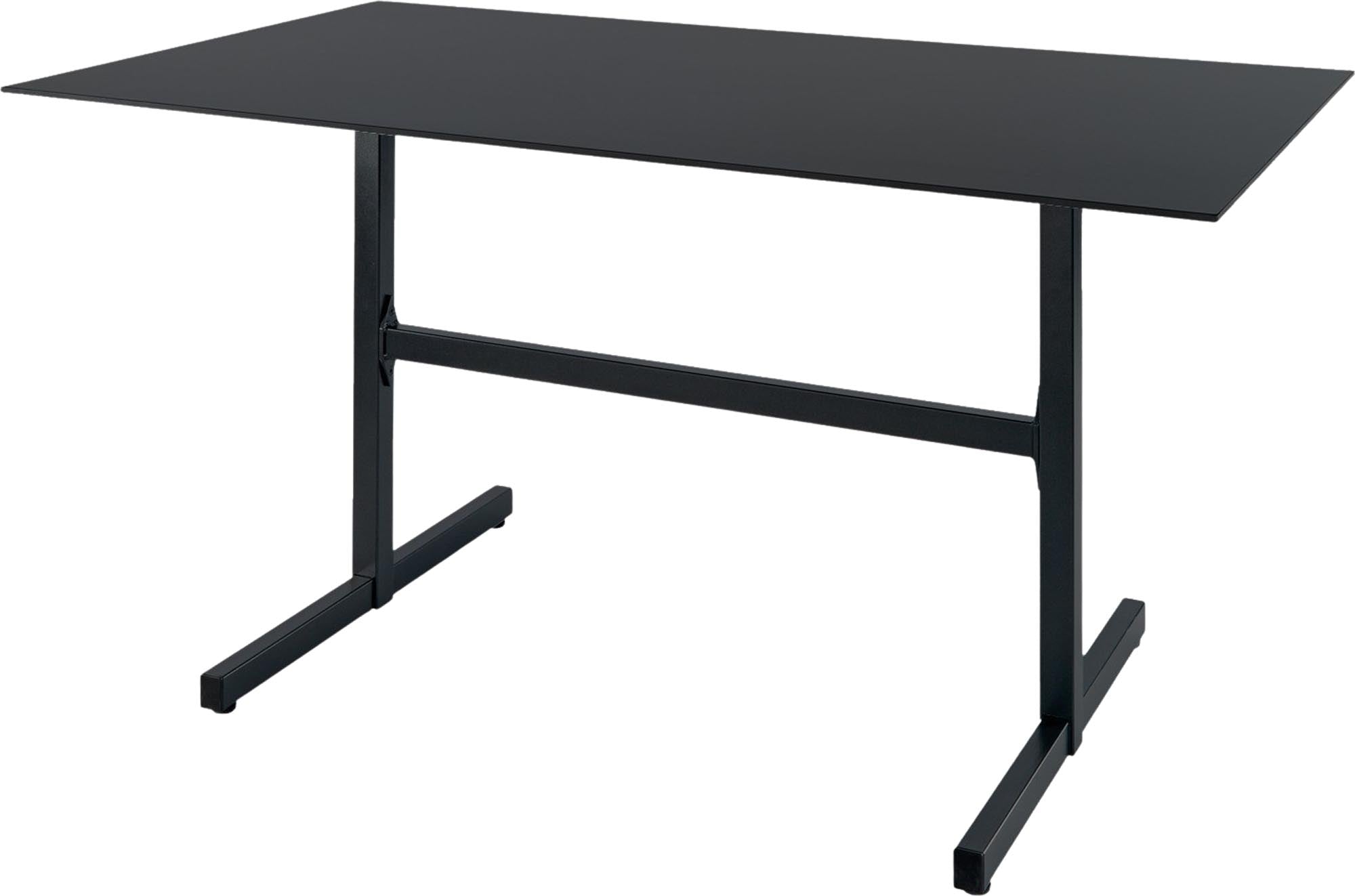 Luzern Glasfaser-Gartentisch Decor 160x90 klappbar in Anthrazit präsentiert im Onlineshop von KAQTU Design AG. Gartentisch ist von Schaffner