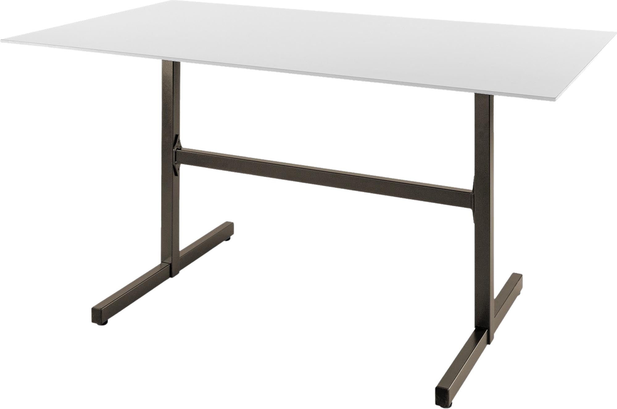 Luzern Glasfaser-Gartentisch Decor 160x90 klappbar in Weiss präsentiert im Onlineshop von KAQTU Design AG. Gartentisch ist von Schaffner