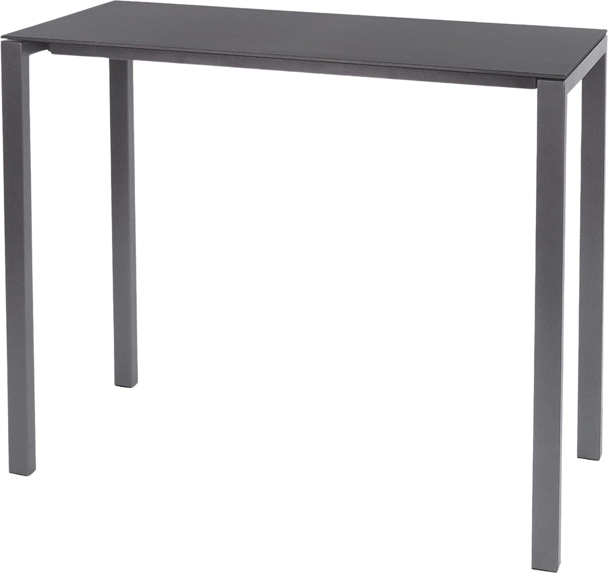 Luzern Glasfaser-Stehtisch Outdoor Decor 140x60 in Graphit präsentiert im Onlineshop von KAQTU Design AG. Hochtisch Outdoor ist von Schaffner