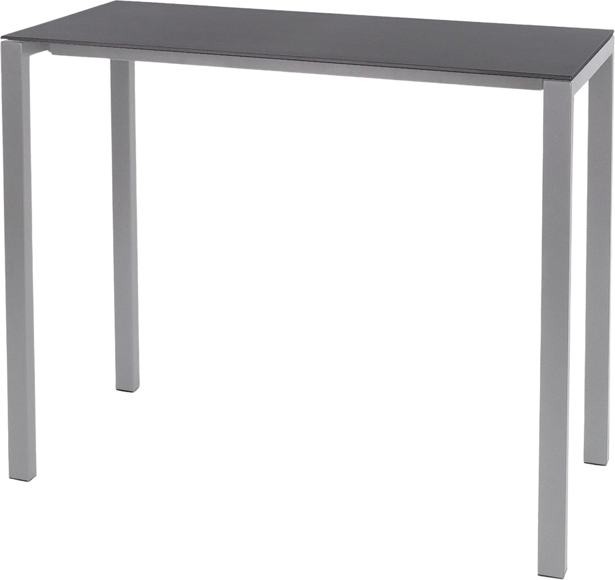 Luzern Glasfaser-Stehtisch Outdoor Decor 140x60 in Graphit präsentiert im Onlineshop von KAQTU Design AG. Hochtisch Outdoor ist von Schaffner