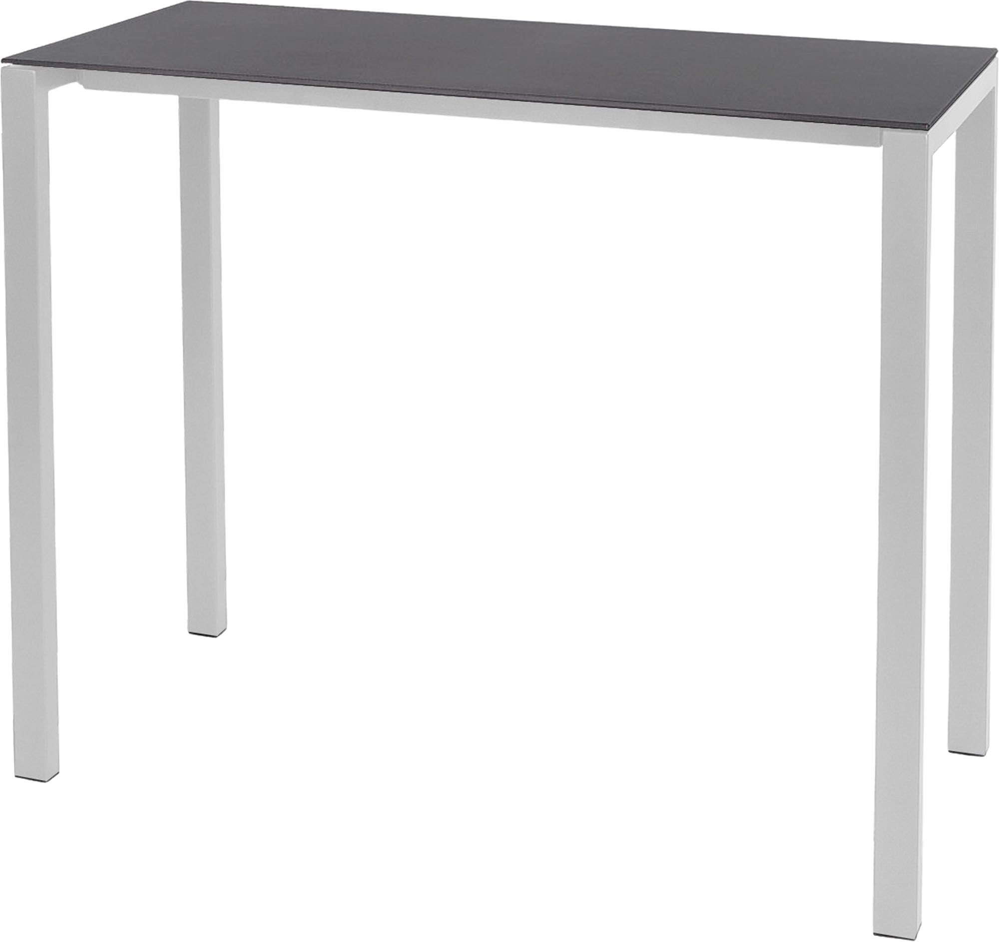 Luzern Glasfaser-Stehtisch Outdoor Decor 140x60 in Graphit präsentiert im Onlineshop von KAQTU Design AG. Hochtisch Outdoor ist von Schaffner