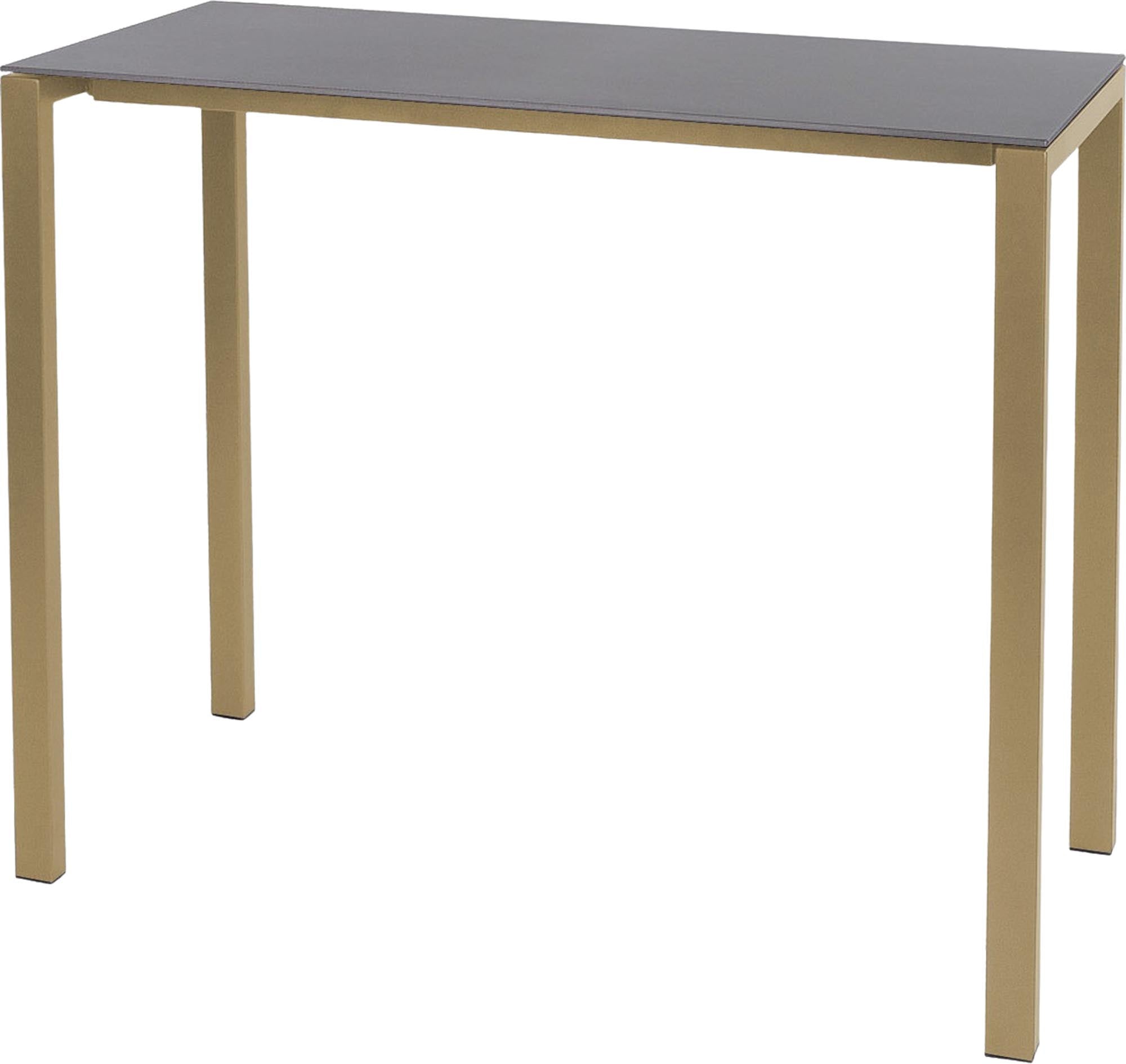 Luzern Glasfaser-Stehtisch Outdoor Decor 140x60 in Alusilber präsentiert im Onlineshop von KAQTU Design AG. Hochtisch Outdoor ist von Schaffner