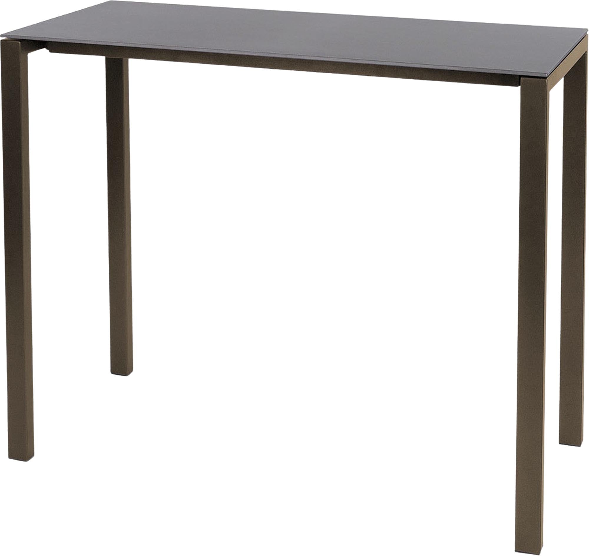 Luzern Glasfaser-Stehtisch Outdoor Decor 140x60 in Alusilber präsentiert im Onlineshop von KAQTU Design AG. Hochtisch Outdoor ist von Schaffner