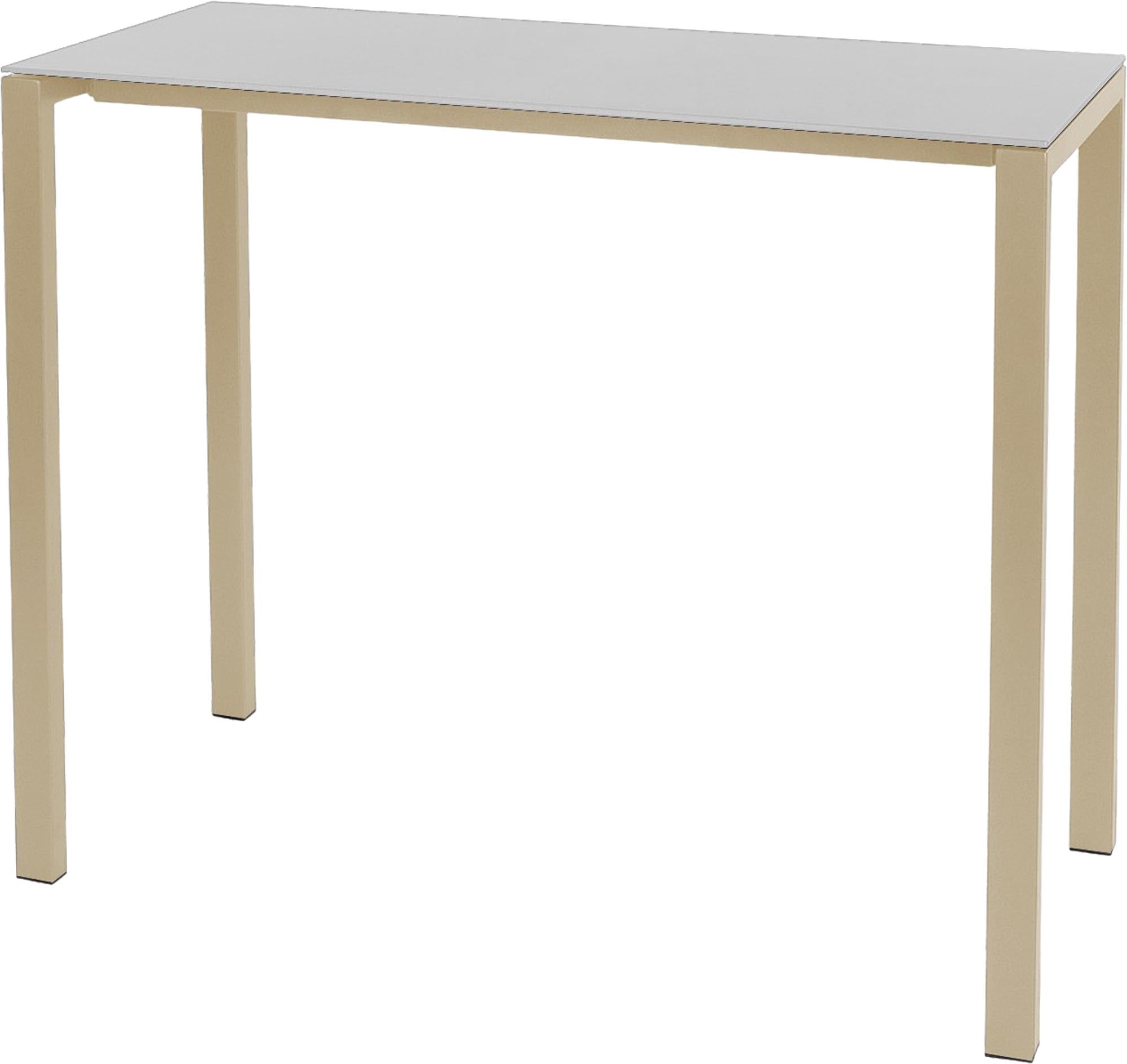 Luzern Glasfaser-Stehtisch Outdoor Decor 140x60 in Weiss präsentiert im Onlineshop von KAQTU Design AG. Hochtisch Outdoor ist von Schaffner