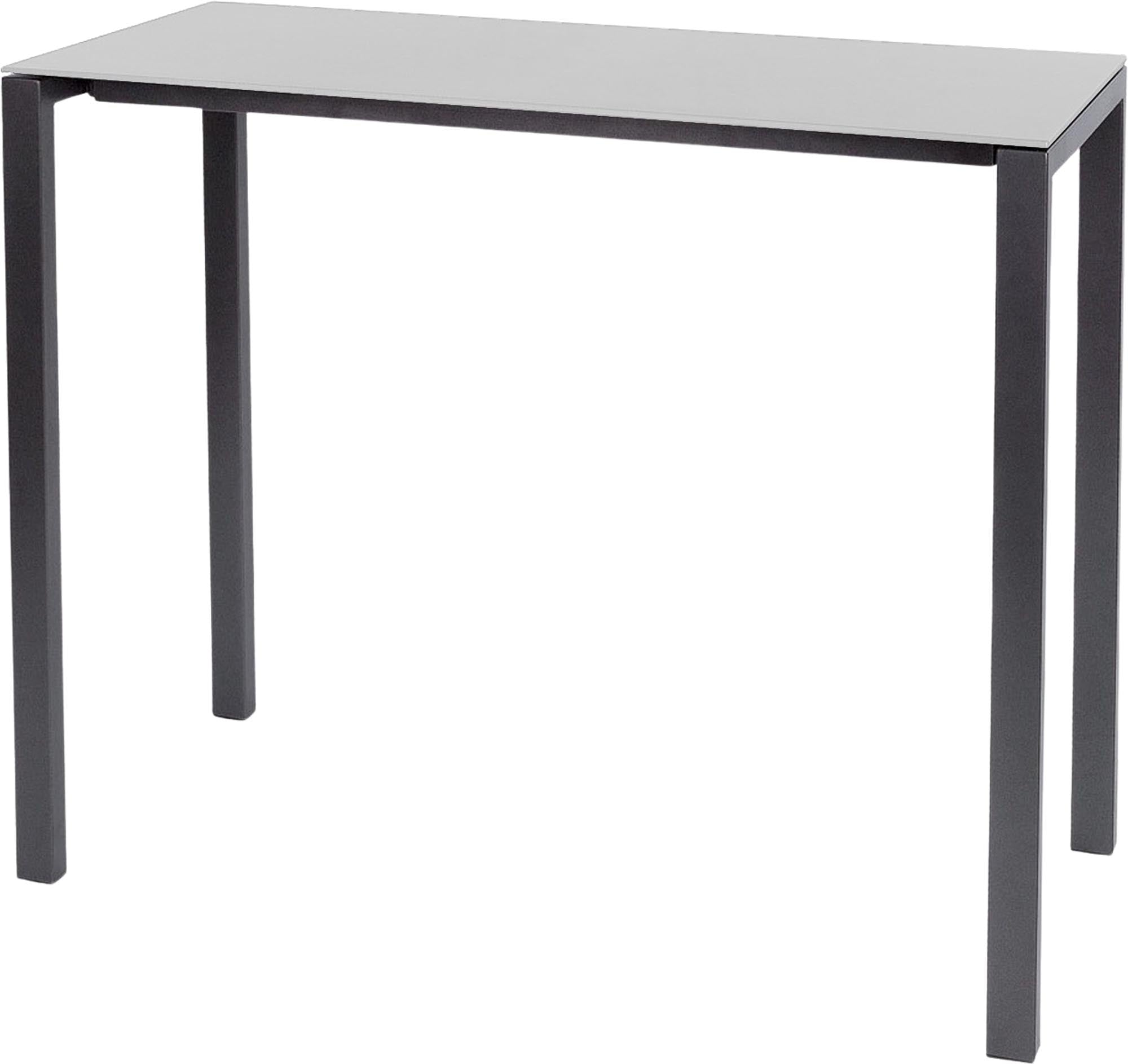 Luzern Glasfaser-Stehtisch Outdoor Decor 140x60 in Weiss präsentiert im Onlineshop von KAQTU Design AG. Hochtisch Outdoor ist von Schaffner