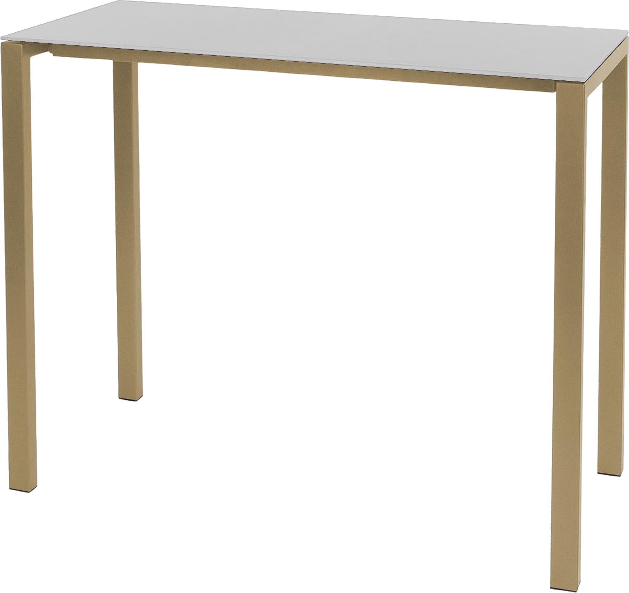 Luzern Glasfaser-Stehtisch Outdoor Decor 140x60 in Weiss präsentiert im Onlineshop von KAQTU Design AG. Hochtisch Outdoor ist von Schaffner