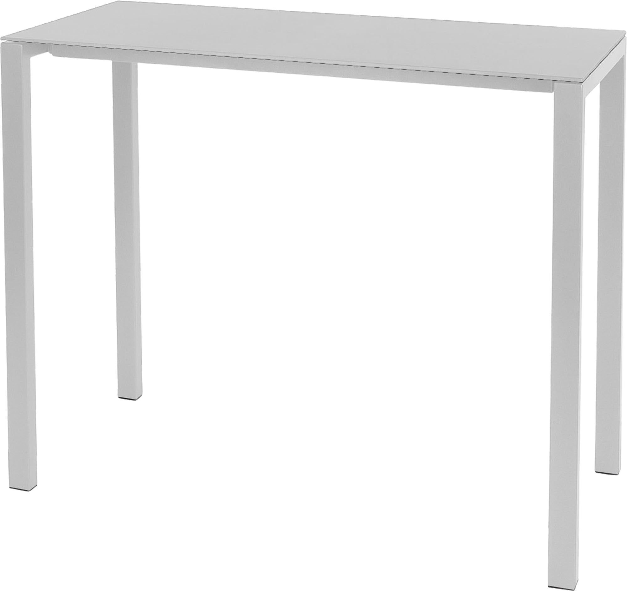 Luzern Glasfaser-Stehtisch Outdoor Decor 140x60 in Weiss präsentiert im Onlineshop von KAQTU Design AG. Hochtisch Outdoor ist von Schaffner