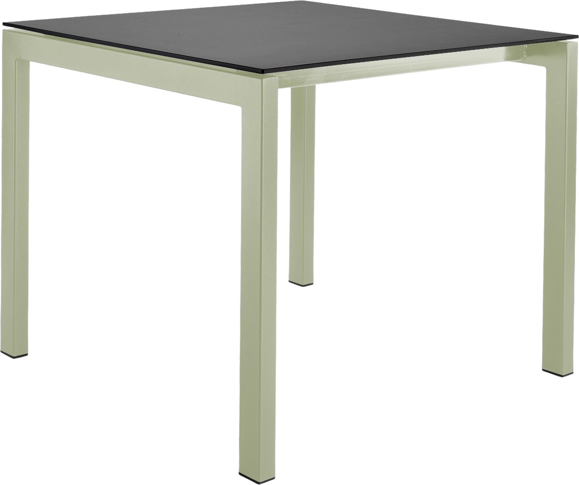 Luzern Glasfaser-Gartentisch Decor 80x80 in Graphit präsentiert im Onlineshop von KAQTU Design AG. Gartentisch ist von Schaffner