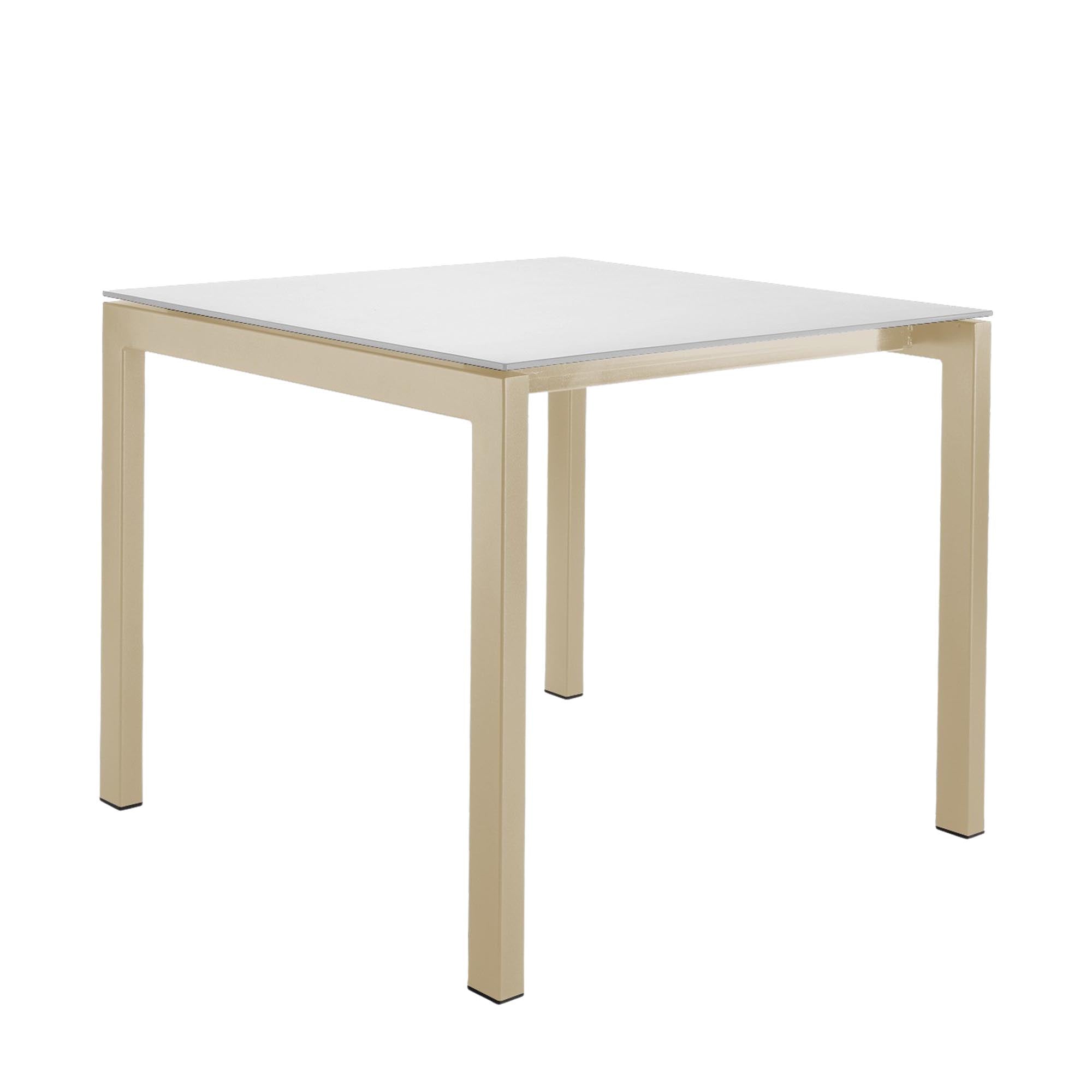Luzern Glasfaser-Gartentisch Decor 80x80 in Weiss präsentiert im Onlineshop von KAQTU Design AG. Gartentisch ist von Schaffner