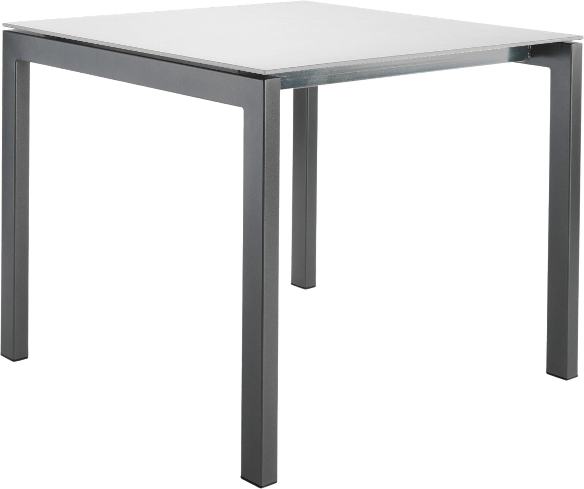 Luzern Glasfaser-Gartentisch Decor 80x80 in Weiss präsentiert im Onlineshop von KAQTU Design AG. Gartentisch ist von Schaffner