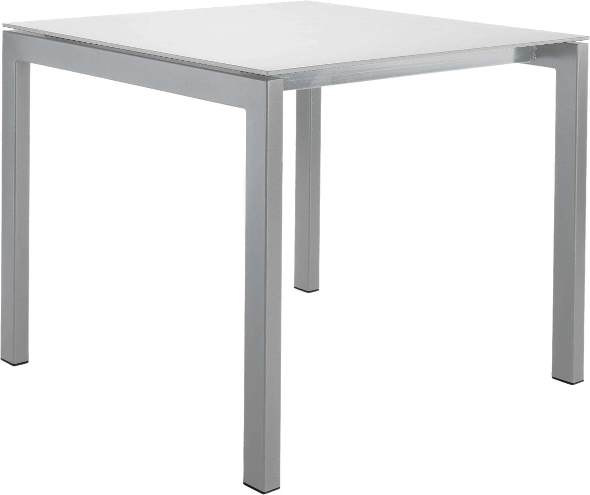 Luzern Glasfaser-Gartentisch Decor 80x80 in Weiss präsentiert im Onlineshop von KAQTU Design AG. Gartentisch ist von Schaffner