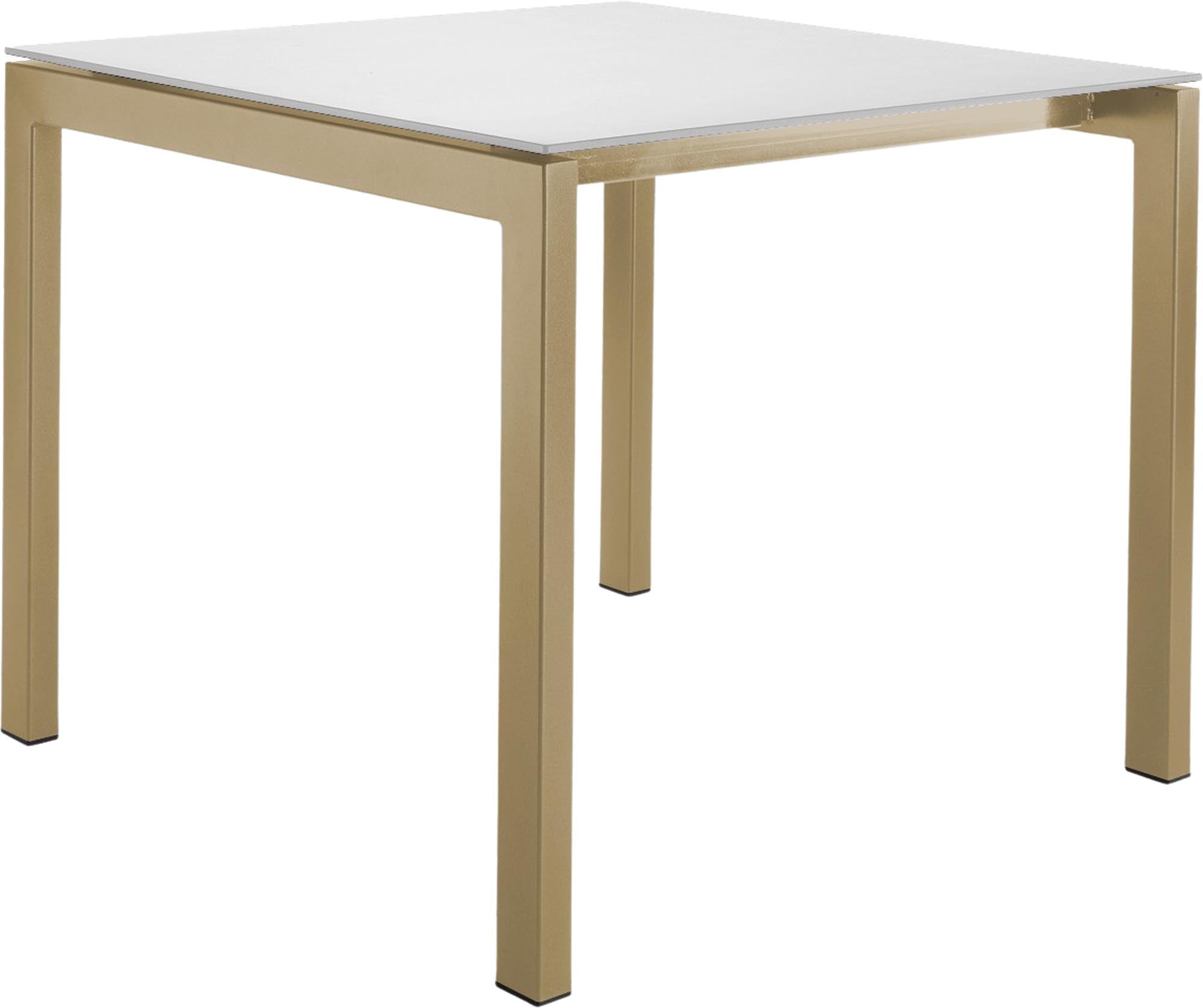 Eleganter Fiberglastisch Luzern 80x80: Perfekt für jeden Aussenbereich.