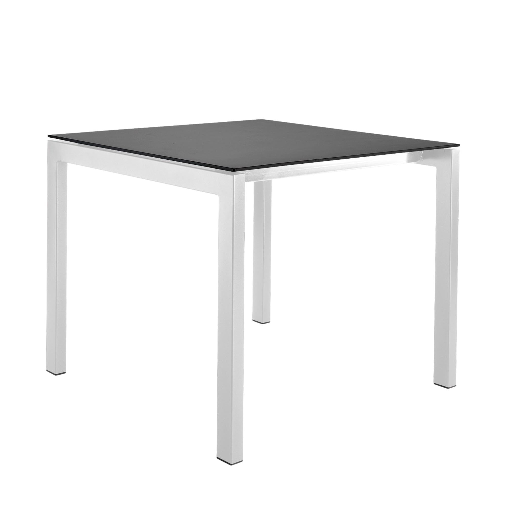 Luzern Glasfaser-Gartentisch Decor 90x90 in Graphit präsentiert im Onlineshop von KAQTU Design AG. Gartentisch ist von Schaffner