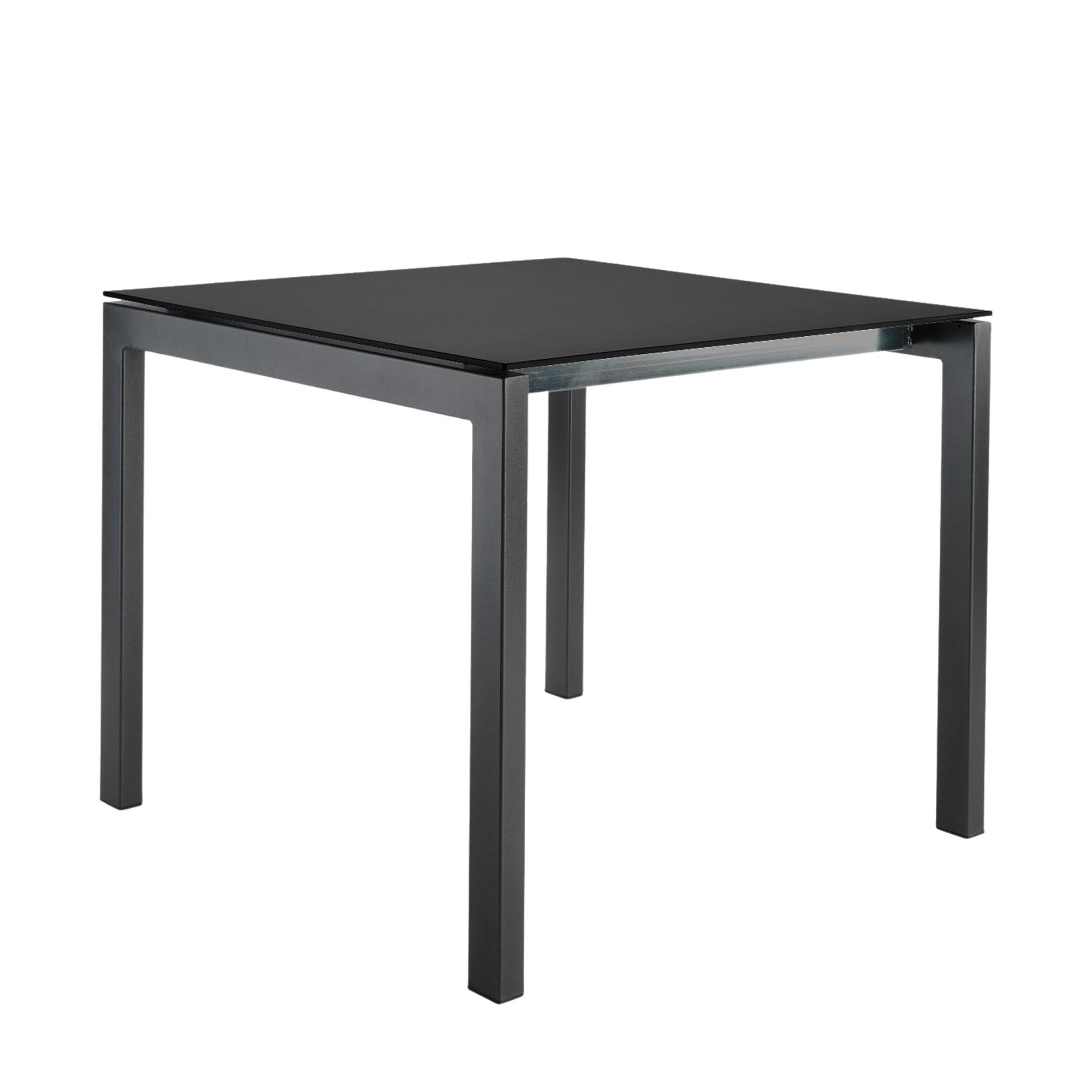 Luzern Glasfaser-Gartentisch Decor 90x90 in Anthrazit präsentiert im Onlineshop von KAQTU Design AG. Gartentisch ist von Schaffner