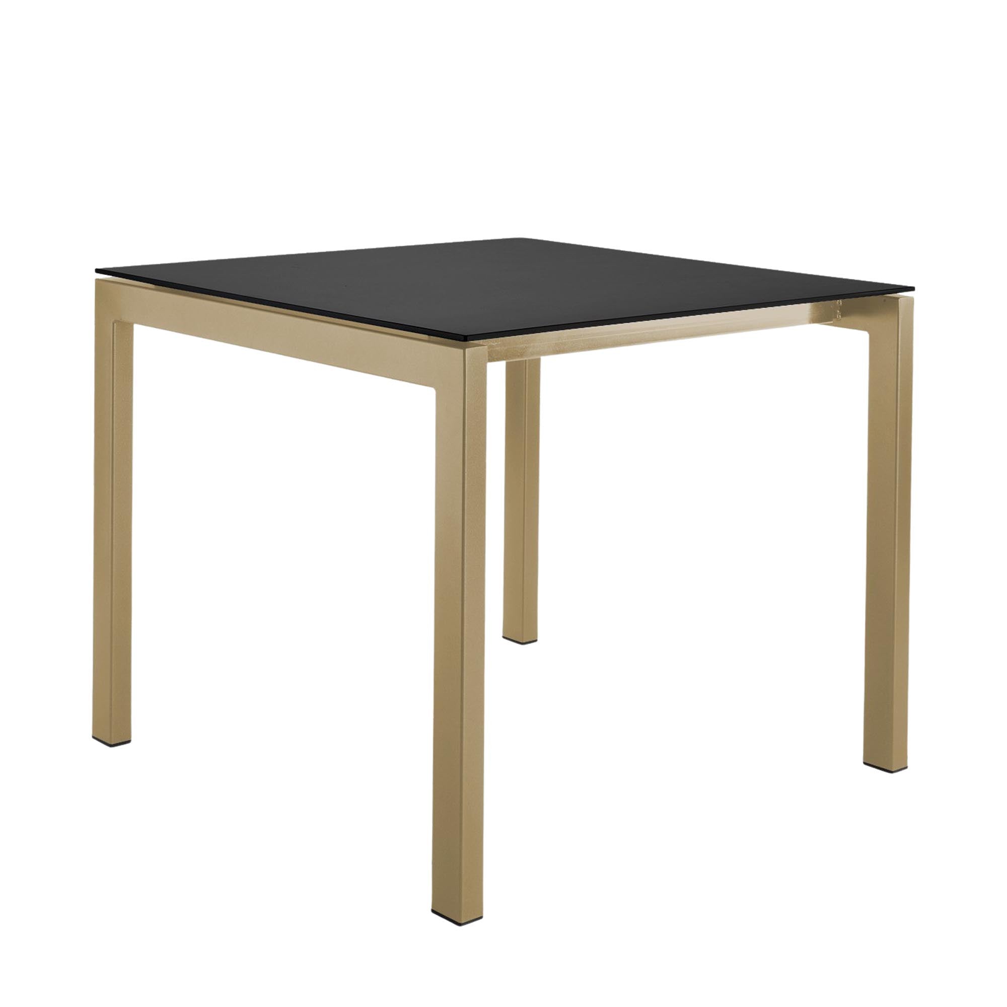 Luzern Glasfaser-Gartentisch Decor 90x90 in Anthrazit präsentiert im Onlineshop von KAQTU Design AG. Gartentisch ist von Schaffner