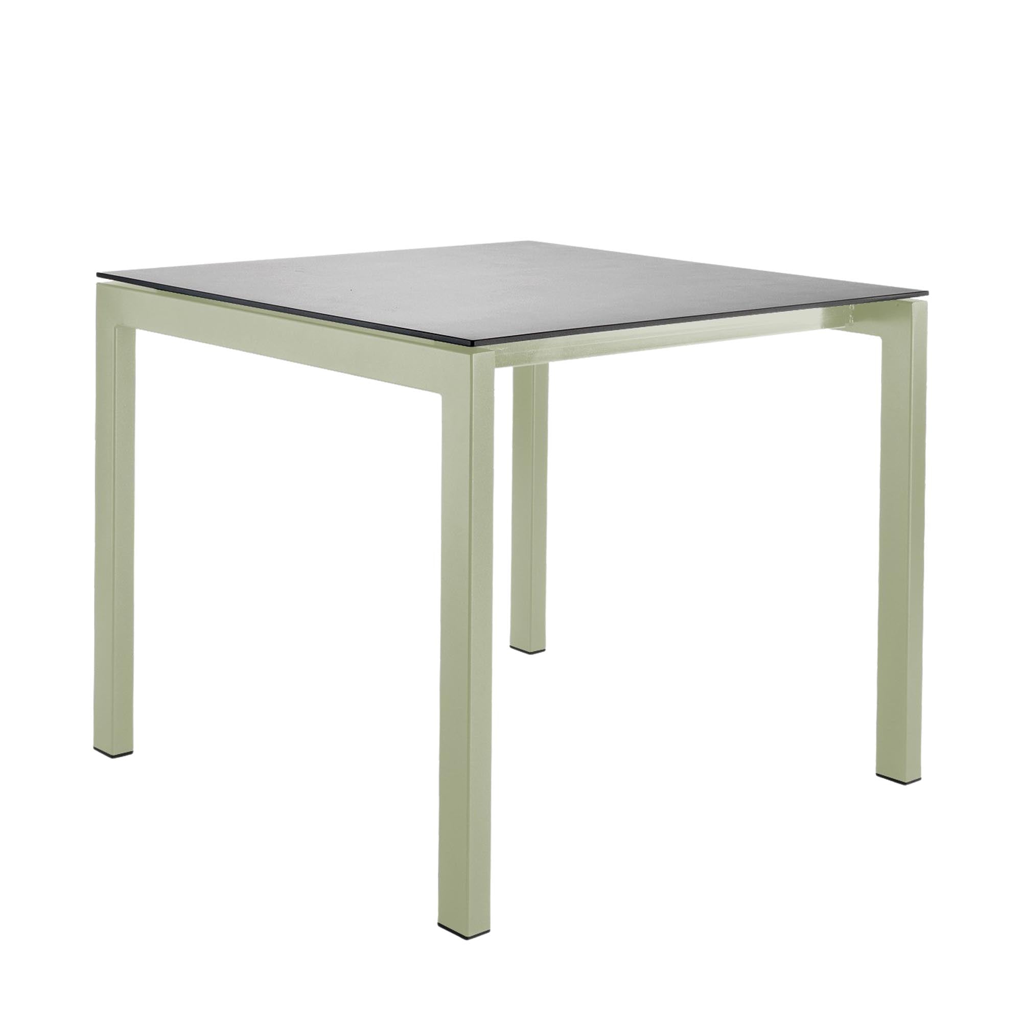 Luzern Glasfaser-Gartentisch Decor 90x90 in Alusilber präsentiert im Onlineshop von KAQTU Design AG. Gartentisch ist von Schaffner